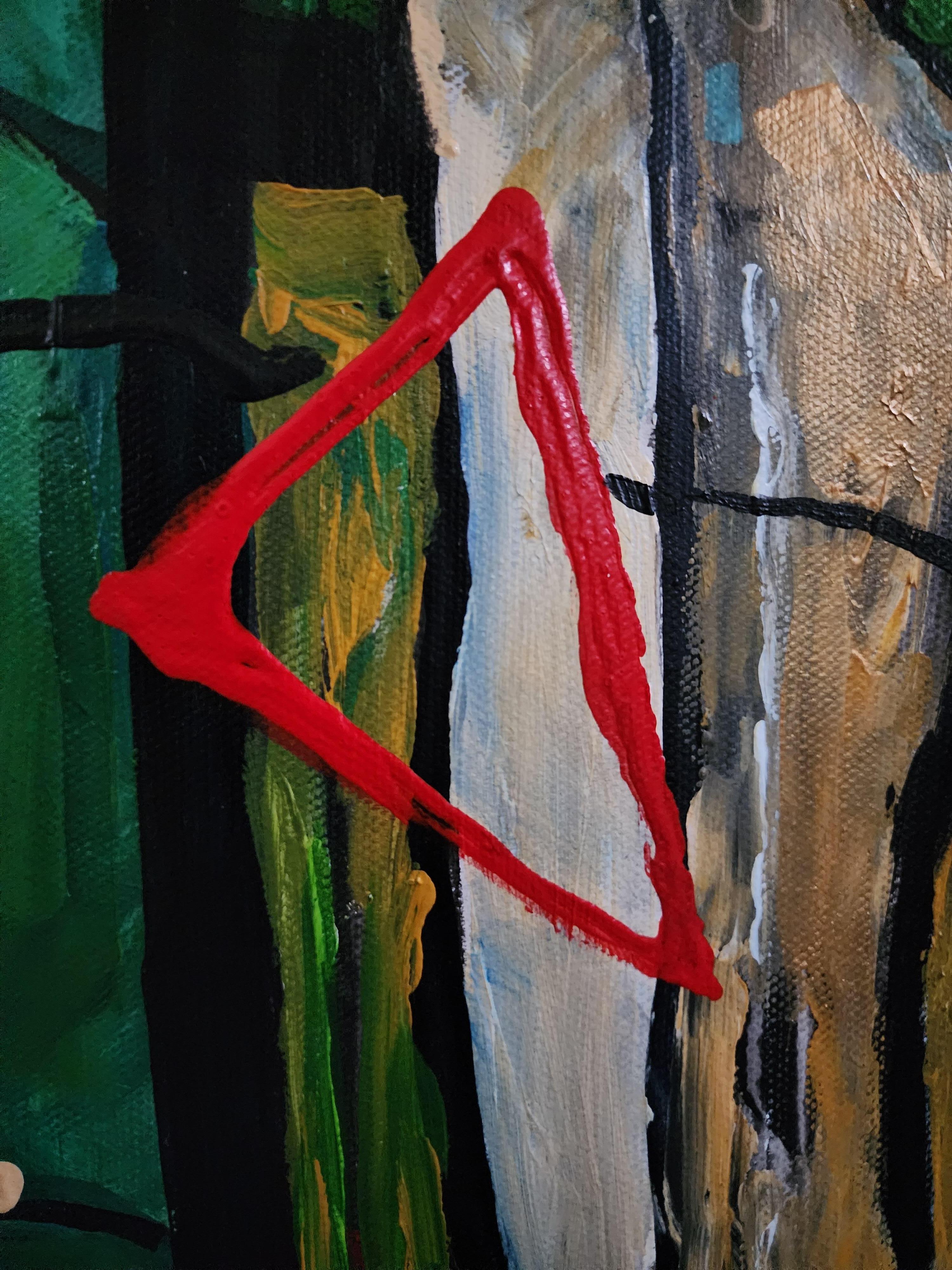 Geology of the Heart - Extra-large Abstract Painting Bold Invest Striking Unique For Sale 13