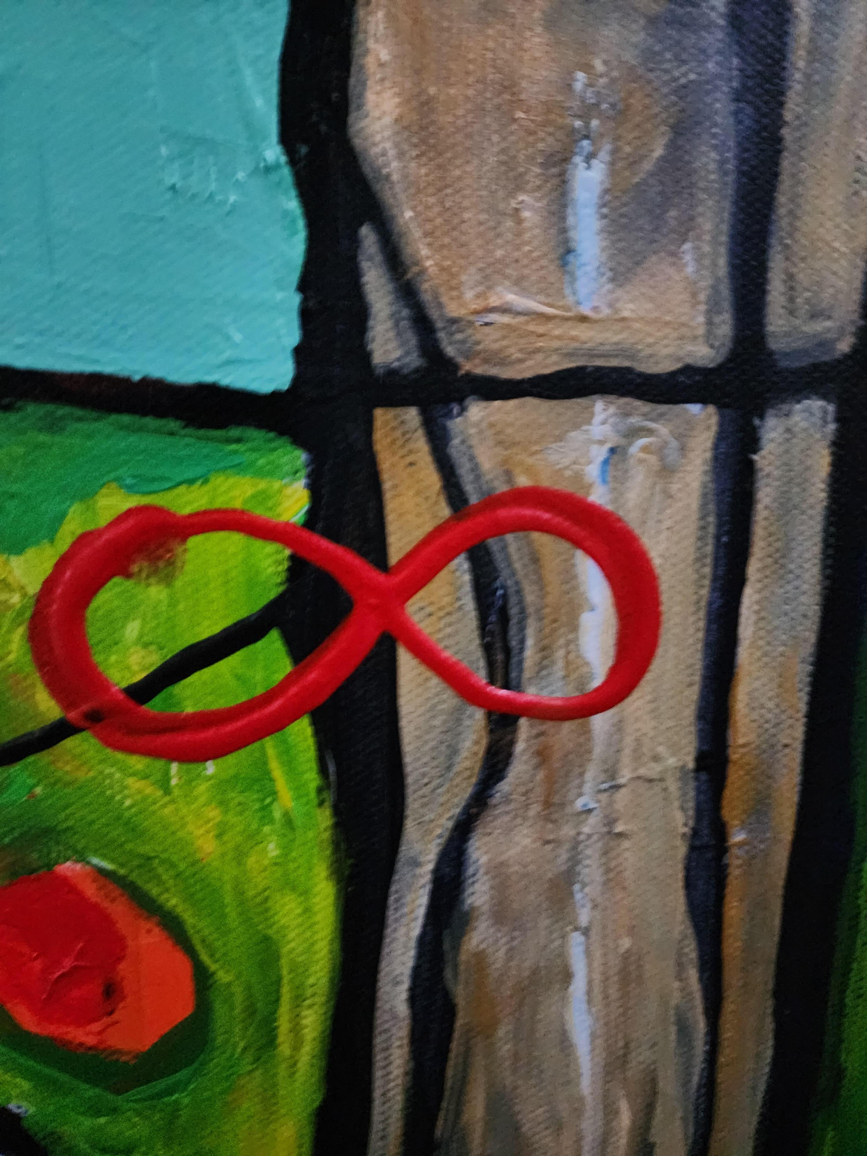 Geology of the Heart - Extra-large Abstract Painting Bold Invest Striking Unique For Sale 15