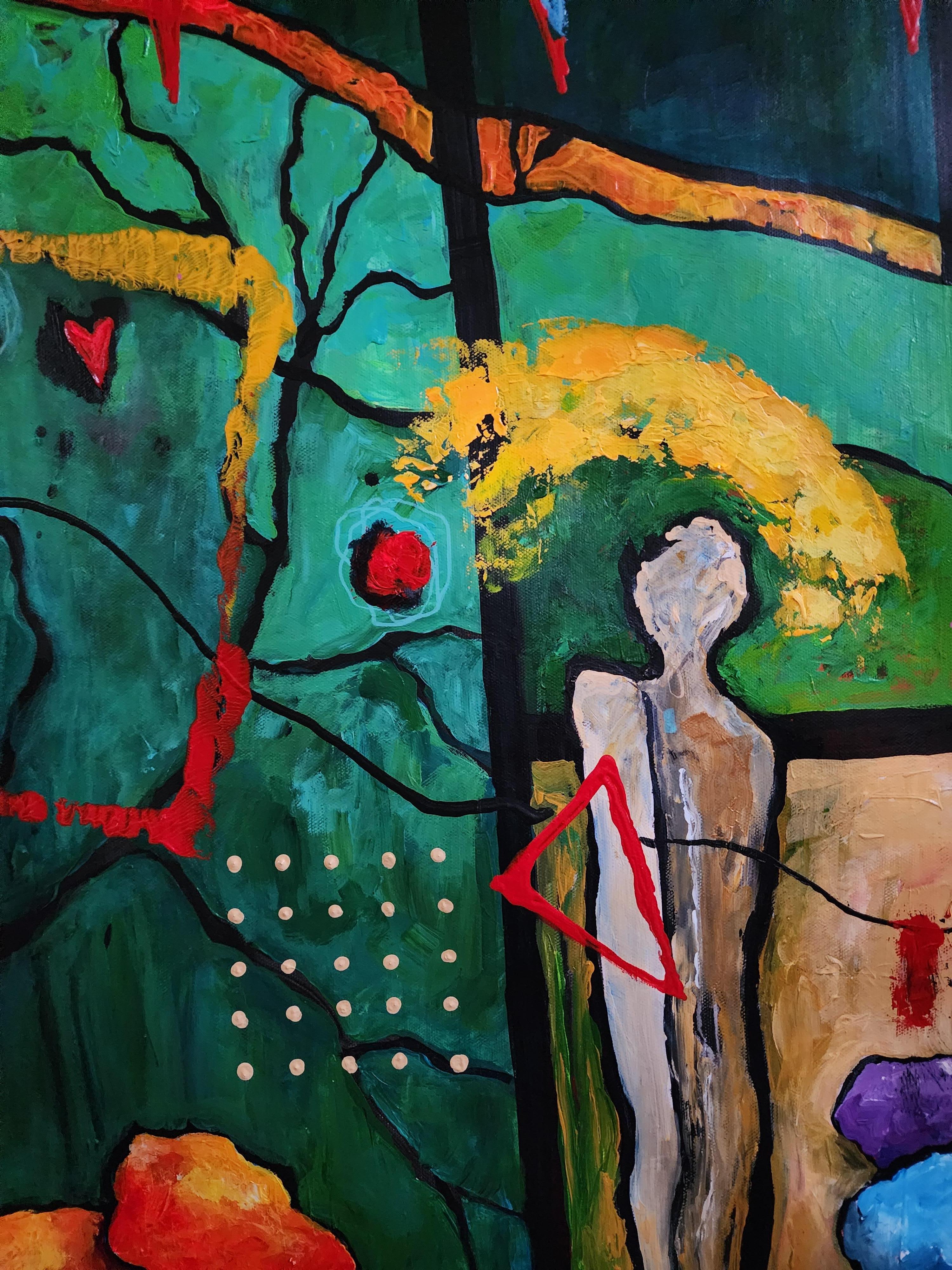 Geology of the Heart - Extra-large Abstract Painting Bold Invest Striking Unique For Sale 1