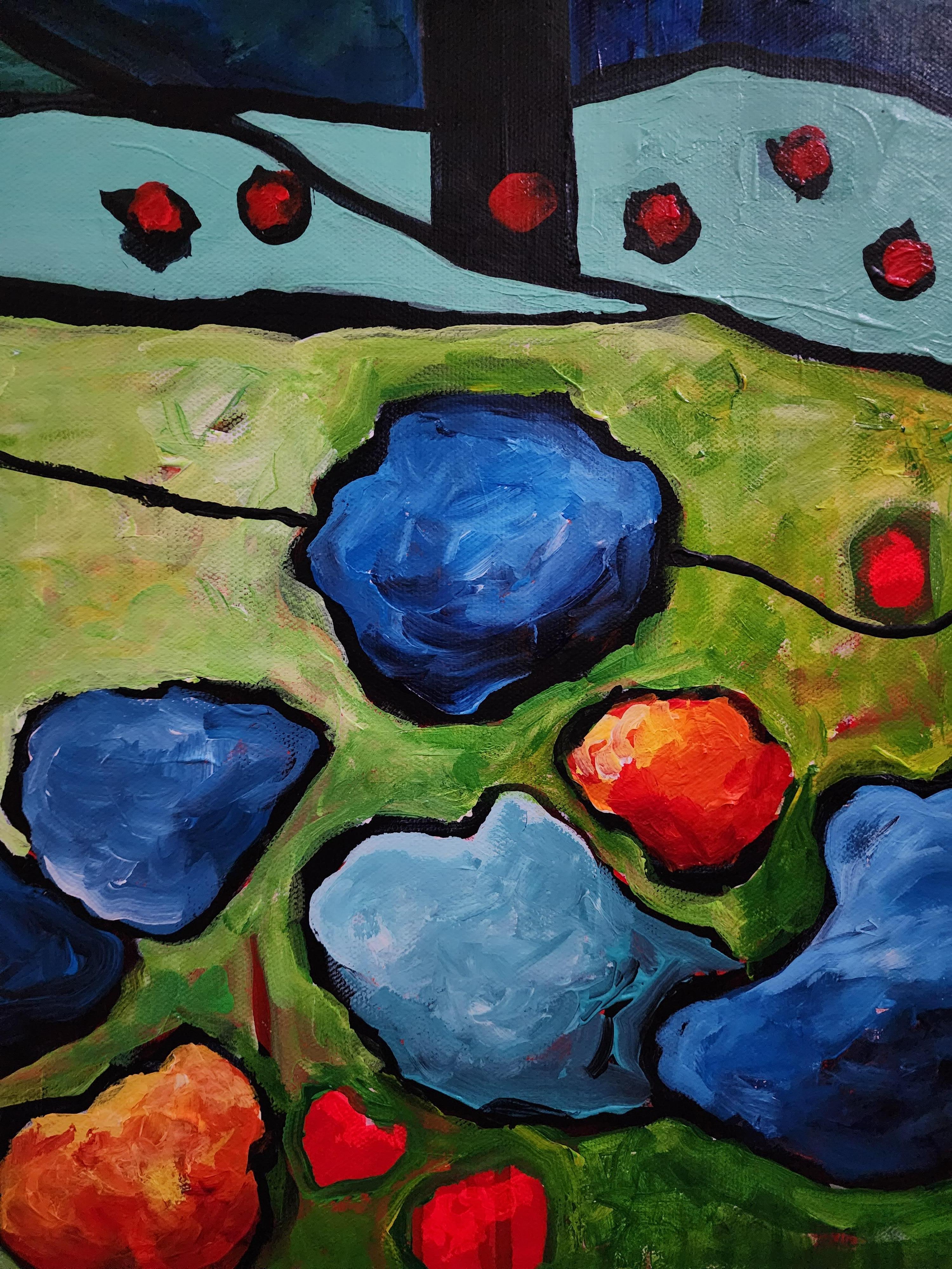 Geology of the Heart - Extra-large Abstract Painting Bold Invest Striking Unique For Sale 6