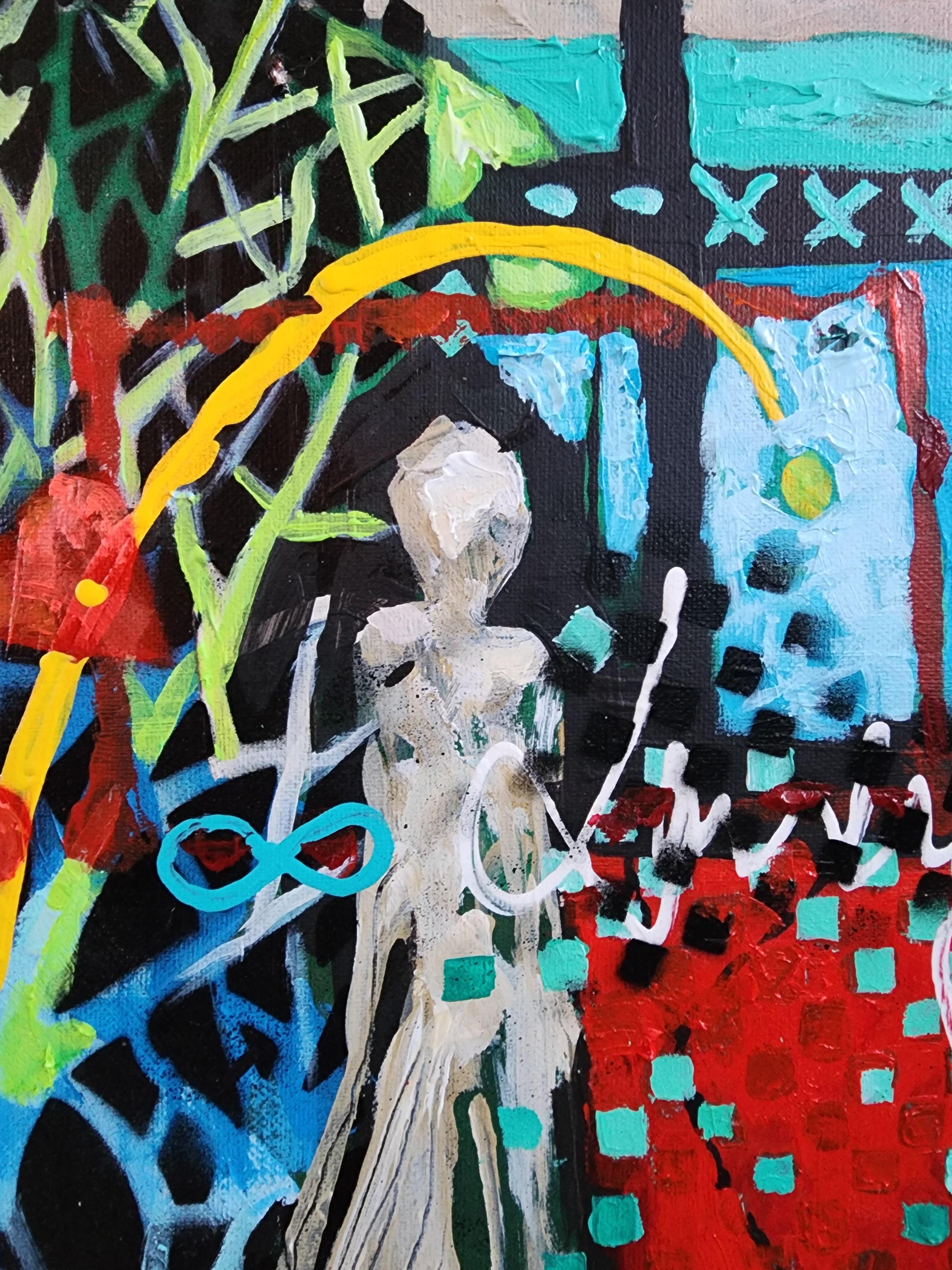 Guardians of Love Heartfelt Authentique Exclusive Freedom Adore Investment couleur - Painting de Karnish Art
