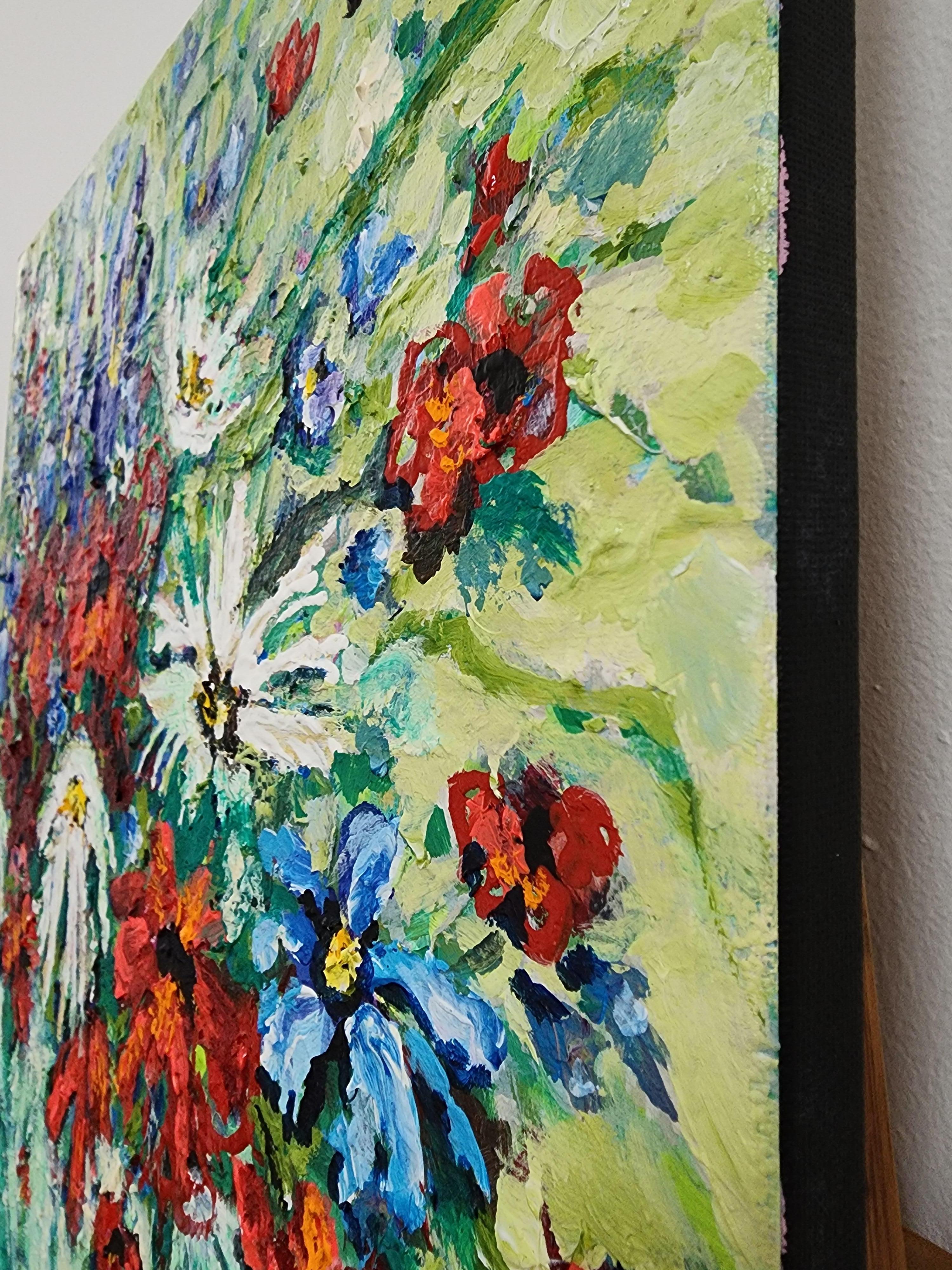 It's Beautiful - Floral Still-life Colorful Delight Flowers Bouquet Mother Earth (en anglais) en vente 6