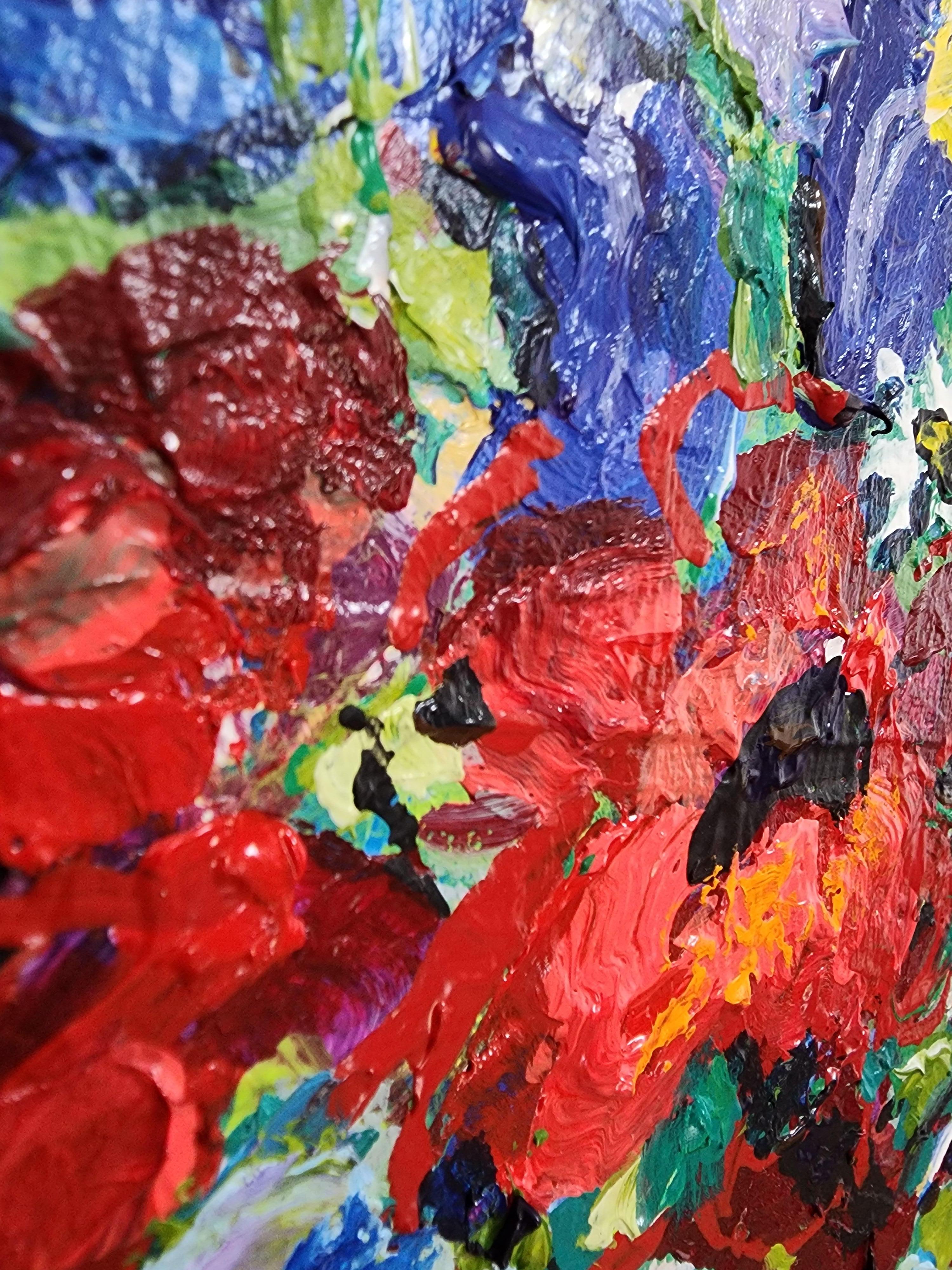 It's Beautiful - Floral Still-life Colorful Delight Flowers Bouquet Mother Earth (en anglais) en vente 8