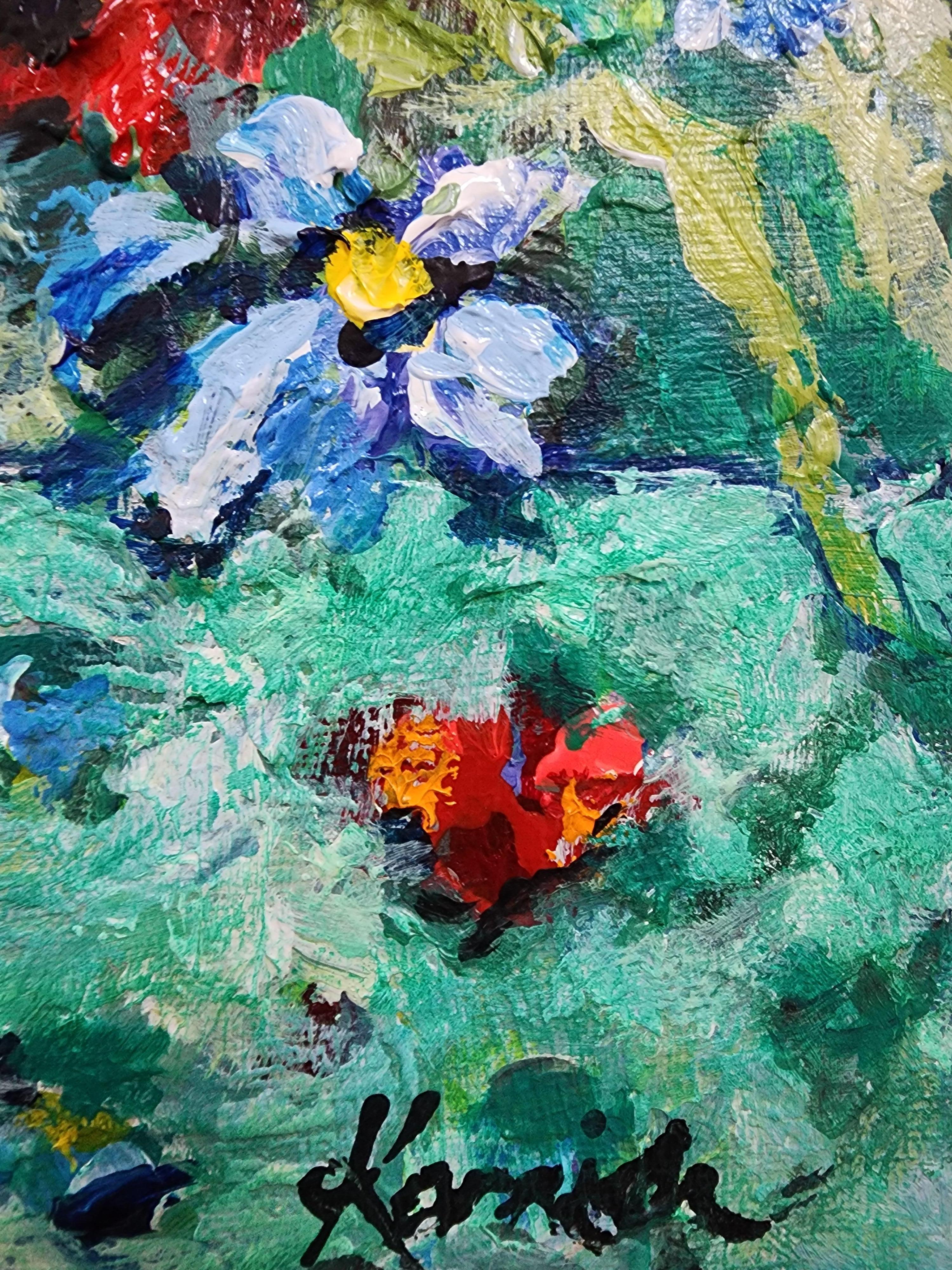 It's Beautiful - Floral Still-life Colorful Delight Flowers Bouquet Mother Earth (en anglais) en vente 4