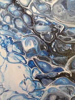 Joyspring - Blue Ocean Water Free Blues Abstract Contemporary Striking Invest