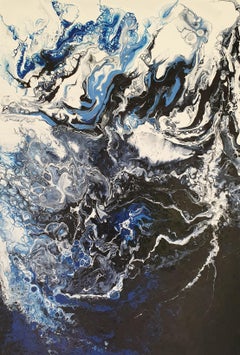 Used Joyspring - Blue Ocean Water Free Blues Abstract Contemporary Striking Invest