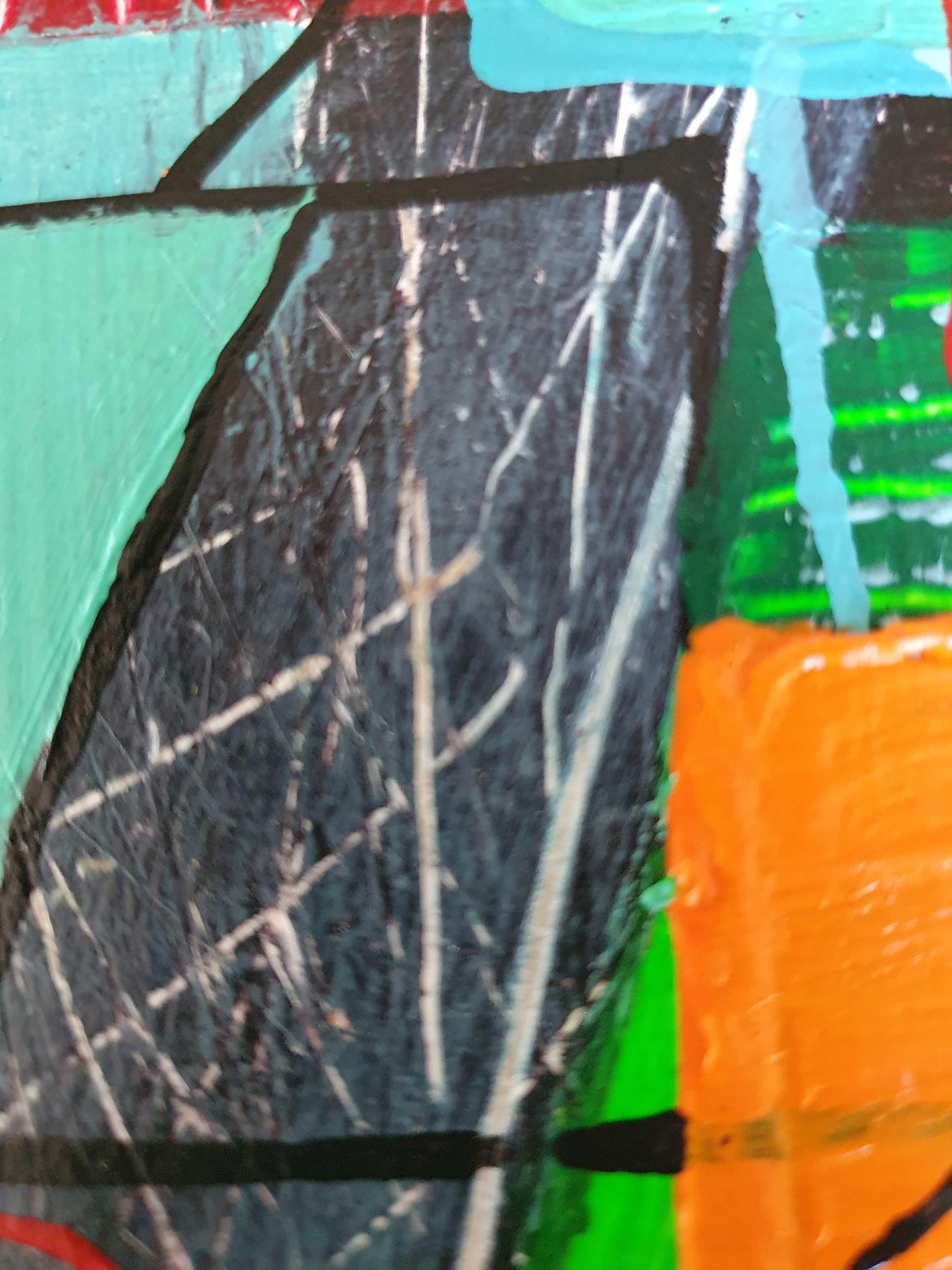 Pintura Caleidoscopio Colorido Alegría Contemporáneo Figurativo Abstracto Acrílico Óleo 4
