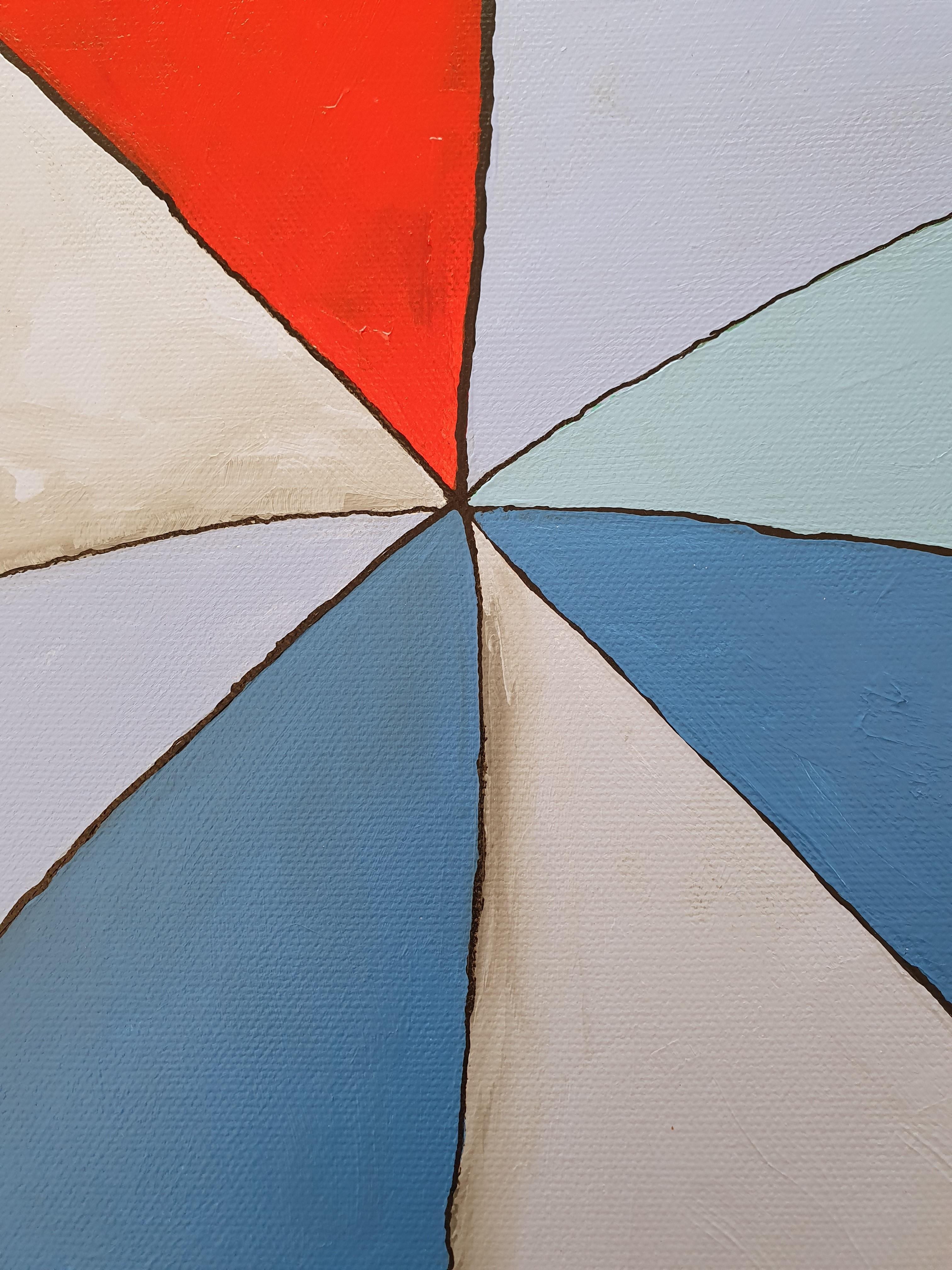 Liberty Malerei Modern Kubismus Elefant Bunt Invest Kunstwerk Original Bold (Braun), Abstract Painting, von Karnish Art