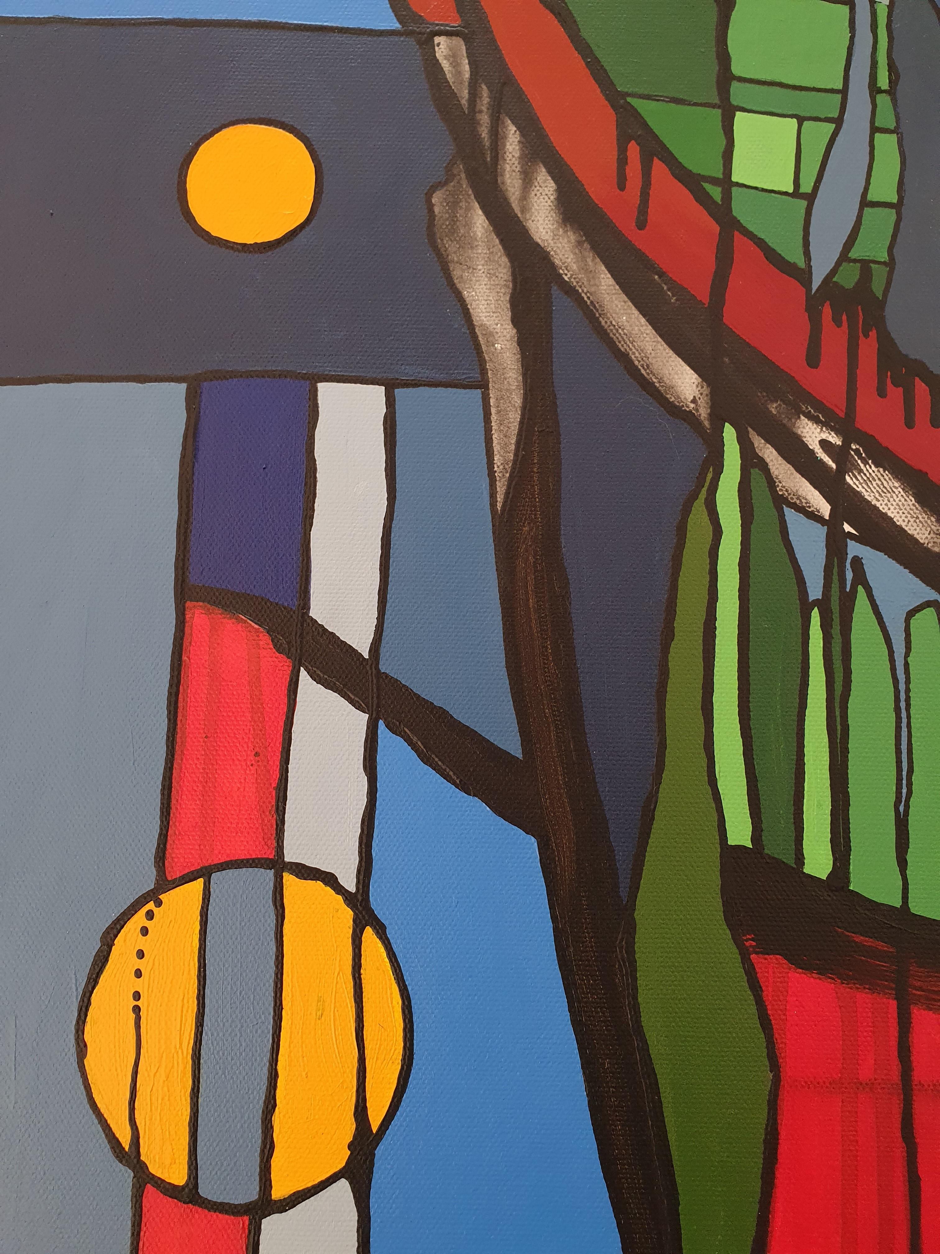 Titel: ICH BIN FREIHEIT 

Gemälde Modern Kubismus Elefant Bunt Investieren Kunstwerk Original Unikat Authentisch Kühn Brennpunkt

Großes Kunstwerk. Mit hochwertigem Lack versiegelt. Ein Spiel mit dem Kubismus.

Dieses Werk ist Teil der I AM-Serie.
