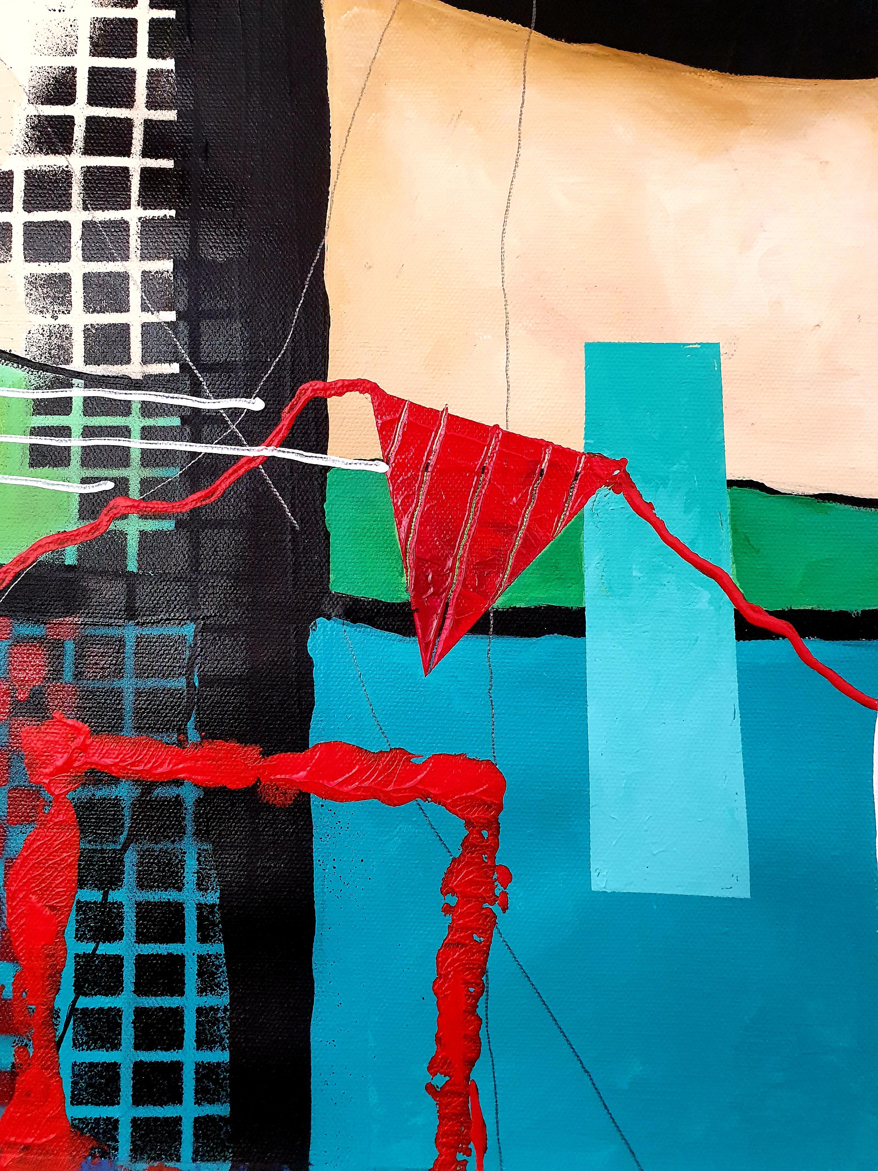 Love Conquers All - Omnia Vincit Amor Extra Large Abstract Investment Bold Color For Sale 6