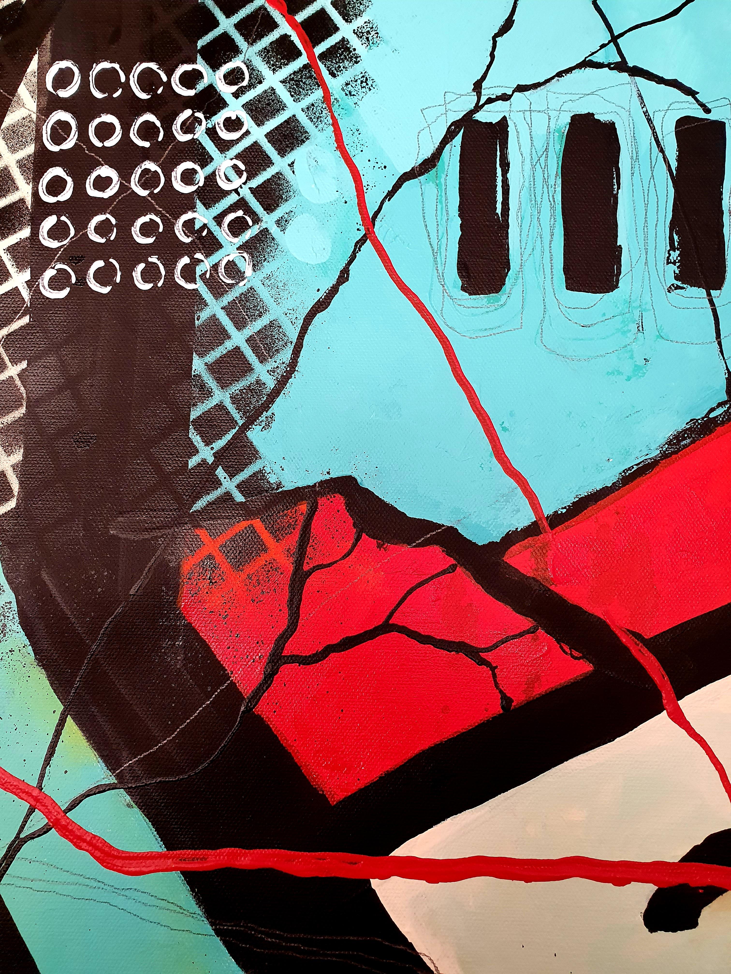 Love Conquers All - Omnia Vincit Amor Extra Large Abstract Investment Bold Color For Sale 2