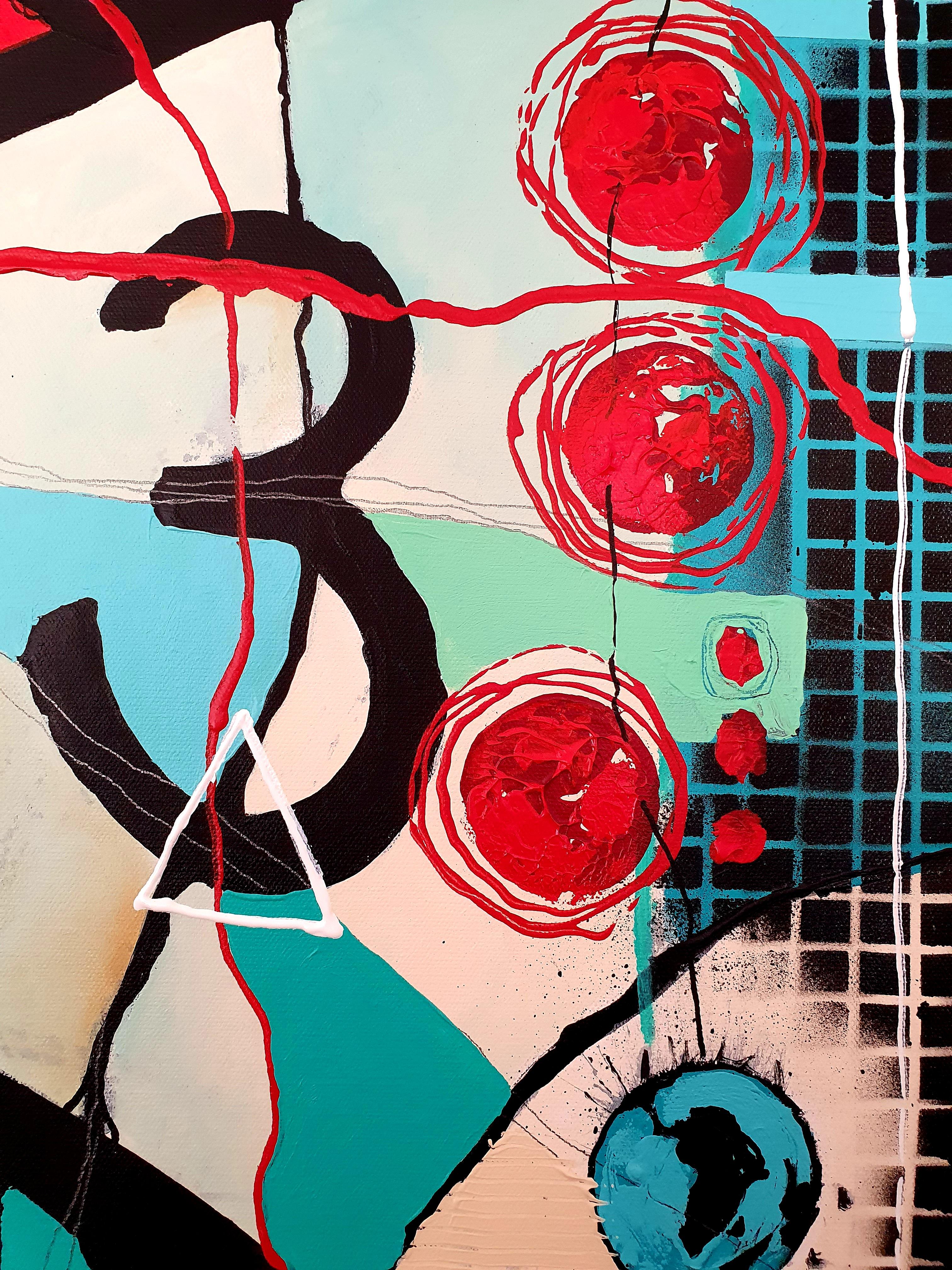 Love Conquers All - Omnia Vincit Amor Extra Large Abstract Investment Bold Color For Sale 4
