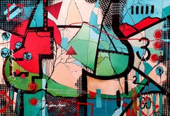 El Amor lo Vence Todo - Omnia Vincit Amor Inversión Abstracta Extra Grande Color Atrevido