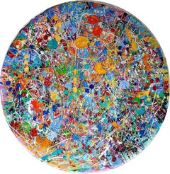 Mad World - Dramatic Colorful Contemporary Abstract Invest Striking Artwork