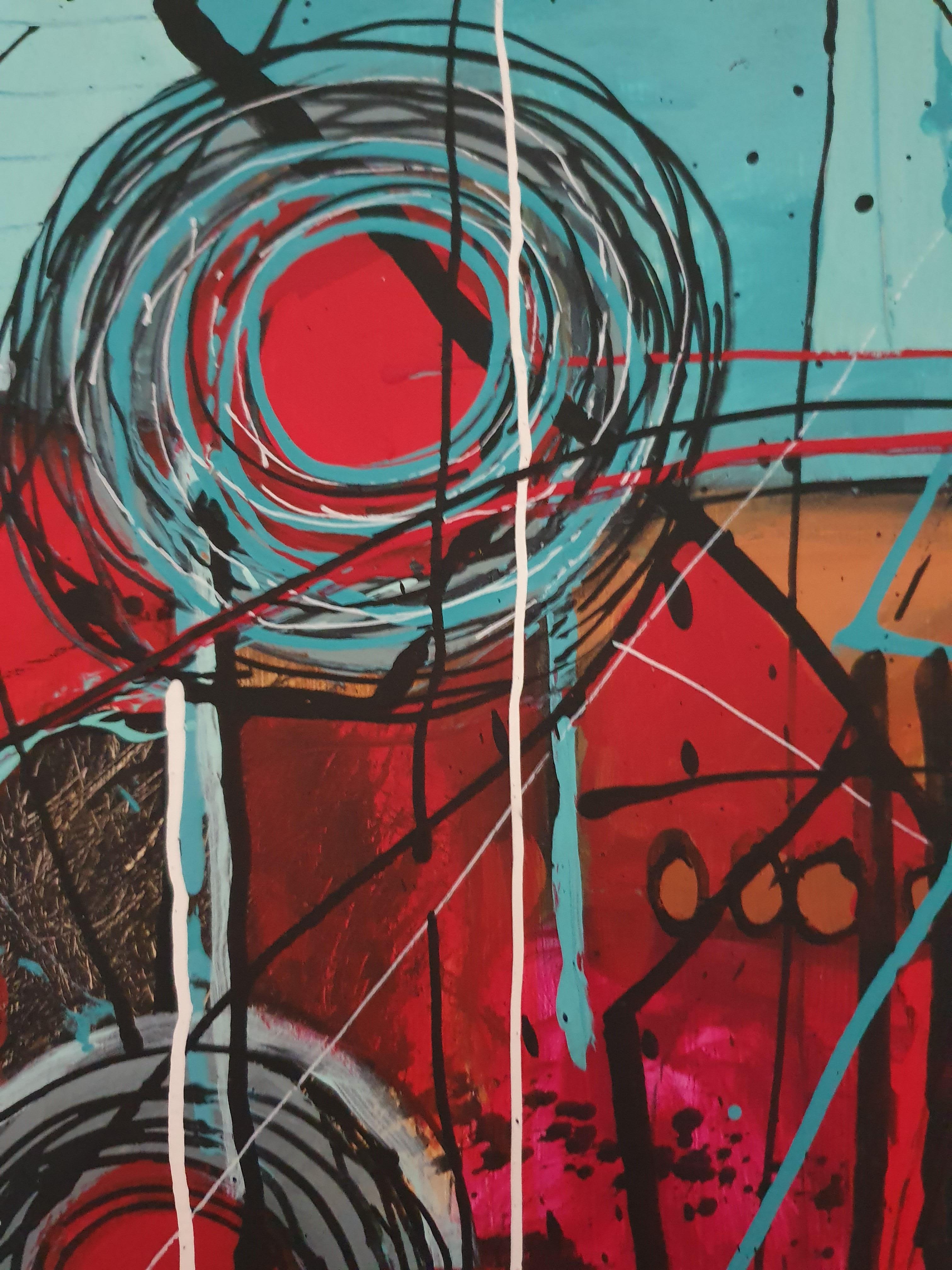 Metropolitan - Abstract, Bold, Painting, Contemporary, Invest, Delight, Focal For Sale 5
