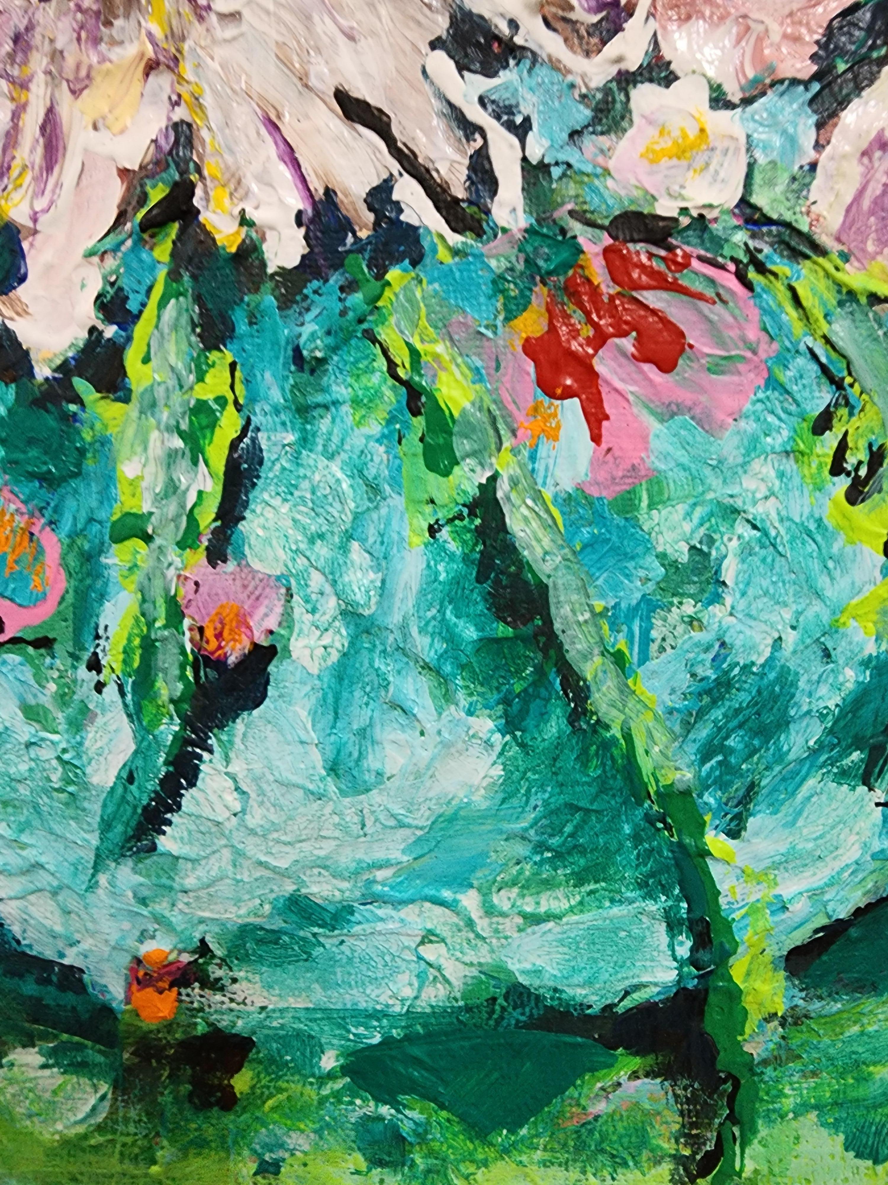 Mon bouquet en rose - Enthousiasme floral doux Focal Quiet Flowers Mother Earth en vente 7