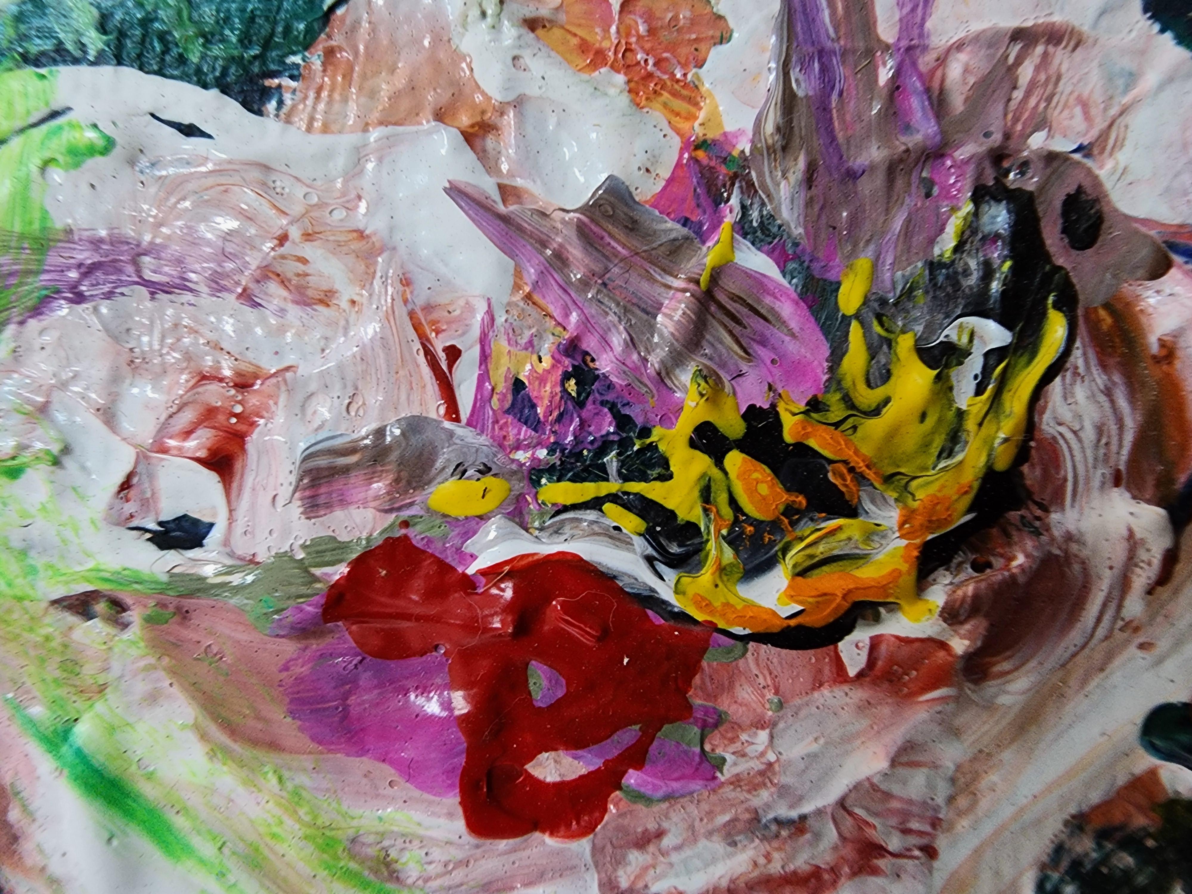 Mon bouquet en rose - Enthousiasme floral doux Focal Quiet Flowers Mother Earth en vente 9