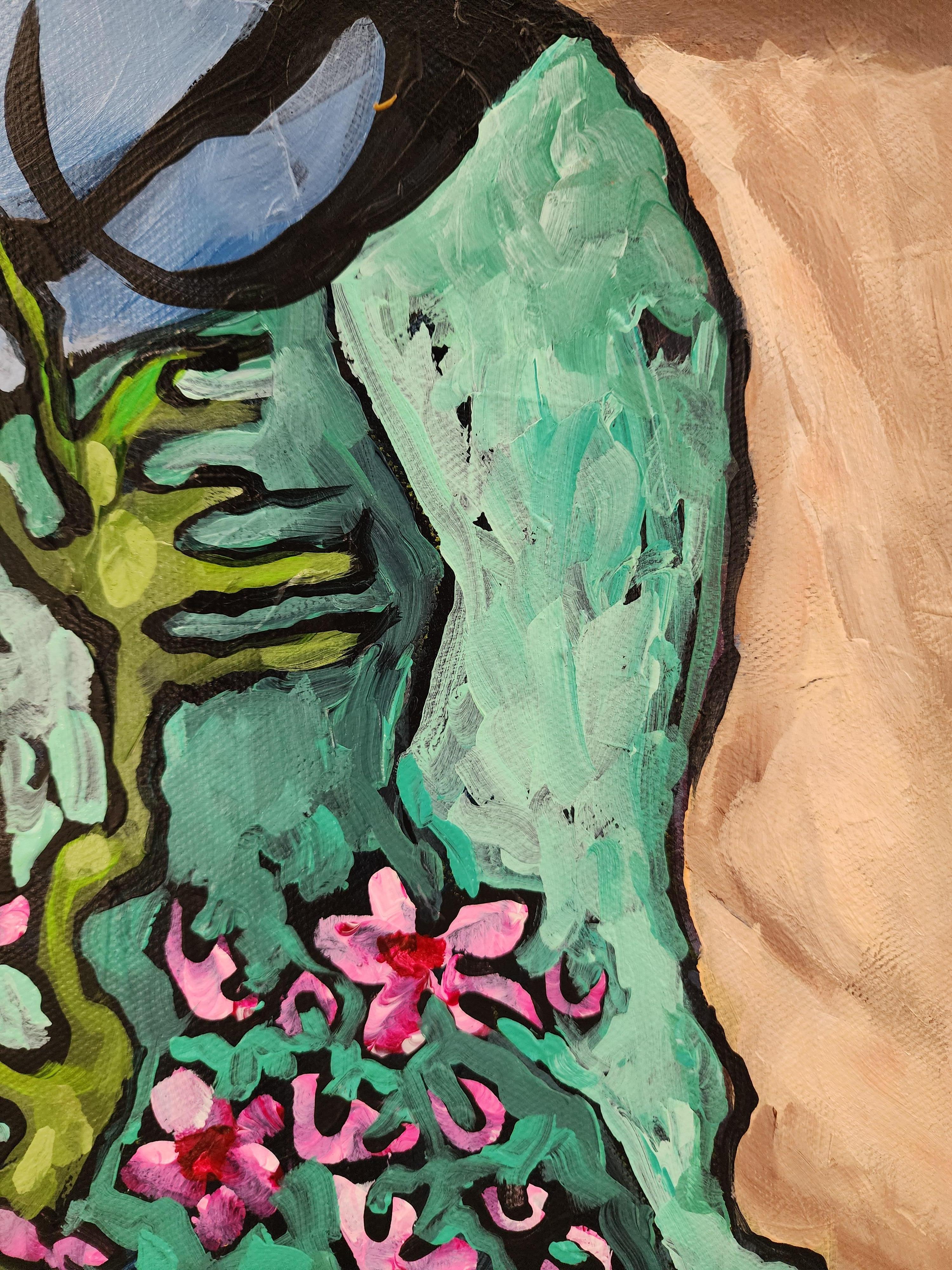 Ode à la beauté et à l'abondance Portriat Abstrait Nature Beauté Contemporain Investir en vente 2