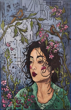 Ode à la beauté et à l'abondance Portriat Abstrait Nature Beauté Contemporain Investir