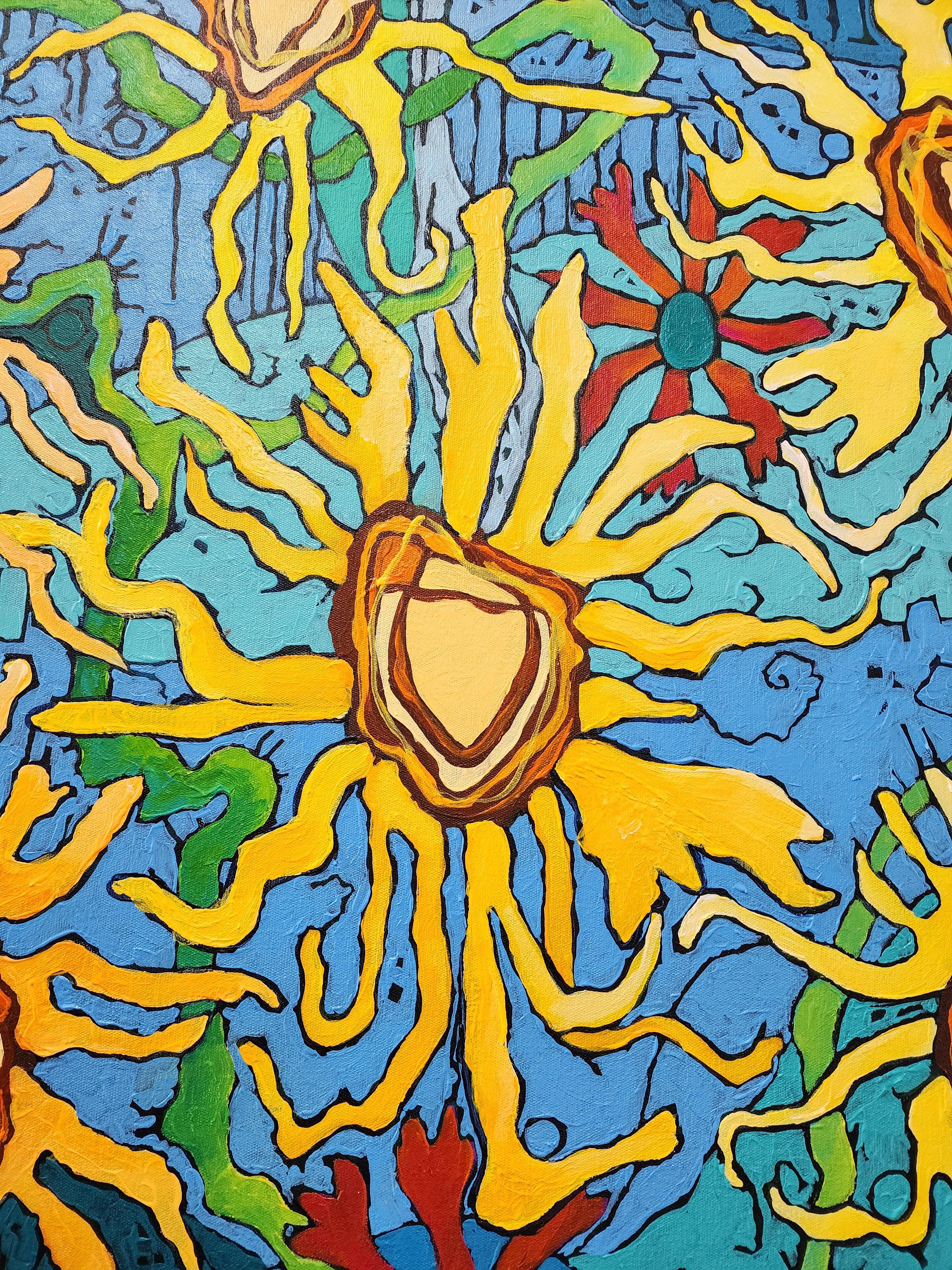 Pittura, Espressione astratta, Colorato, Speranza, Gioia, Paesaggio, Grande, Investimento in vendita 9