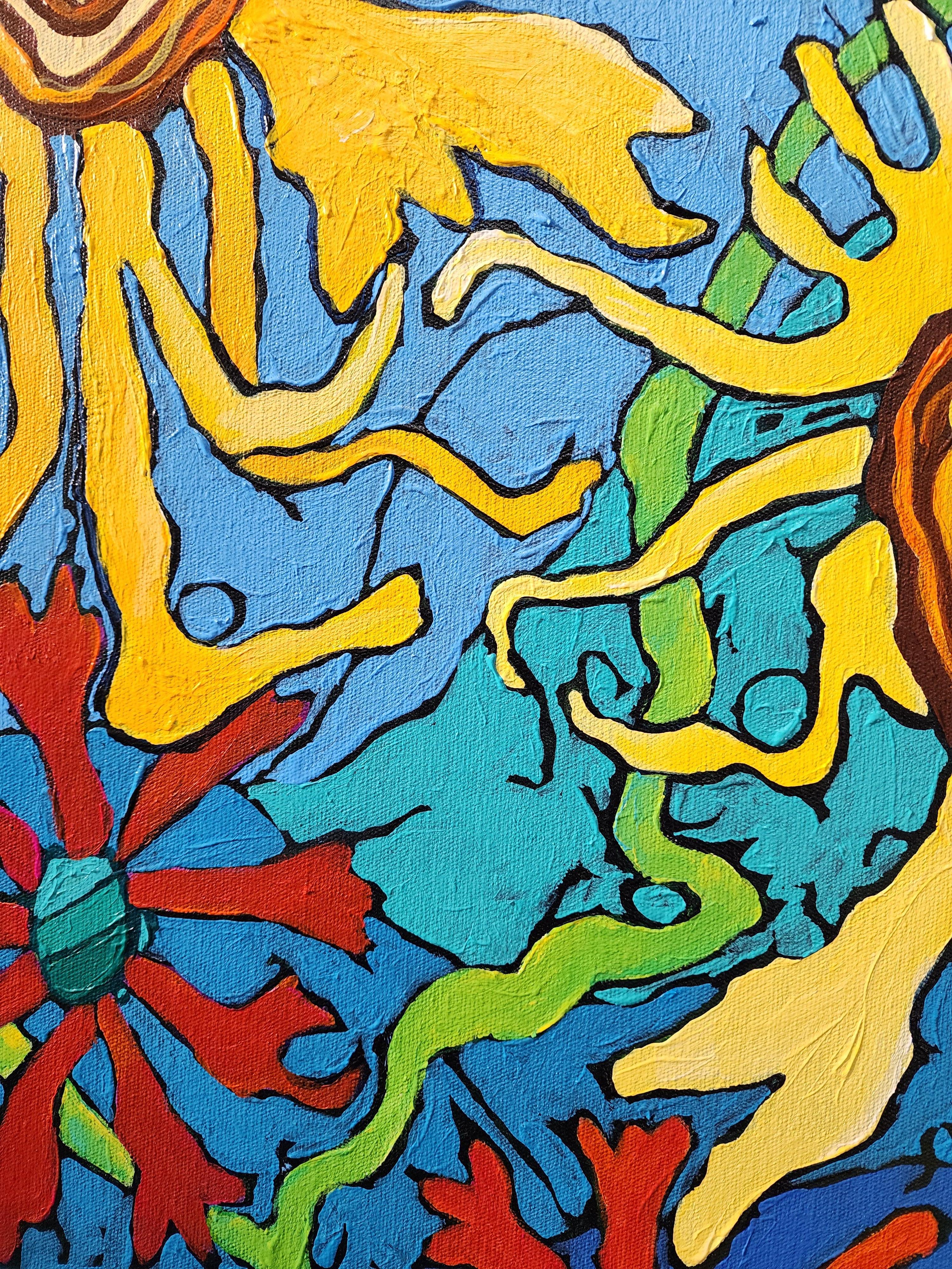Pittura, Espressione astratta, Colorato, Speranza, Gioia, Paesaggio, Grande, Investimento in vendita 2
