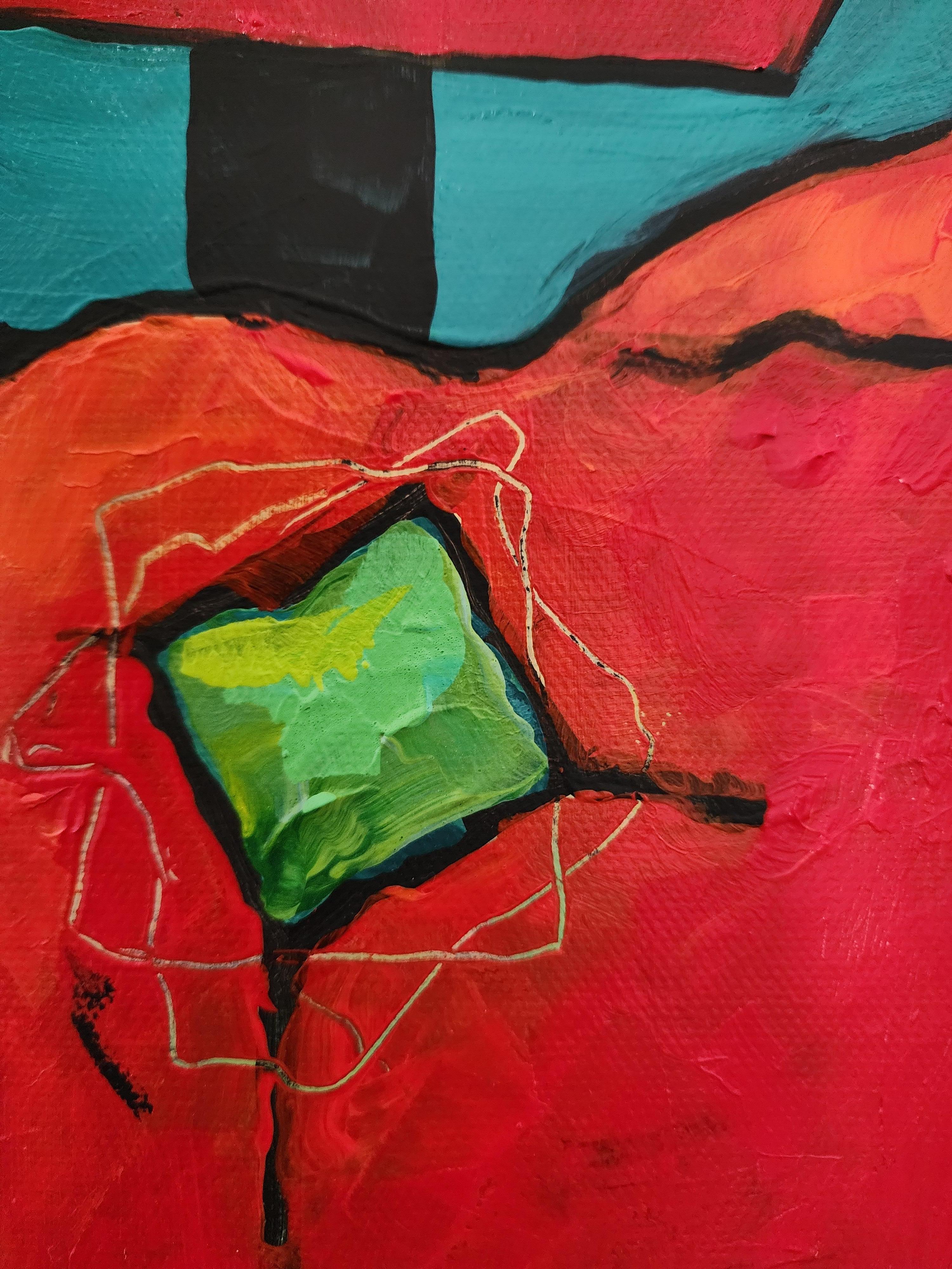Painting Abstract Large Figurative Nature Rhino Africa Bold Showstopper Invest For Sale 8