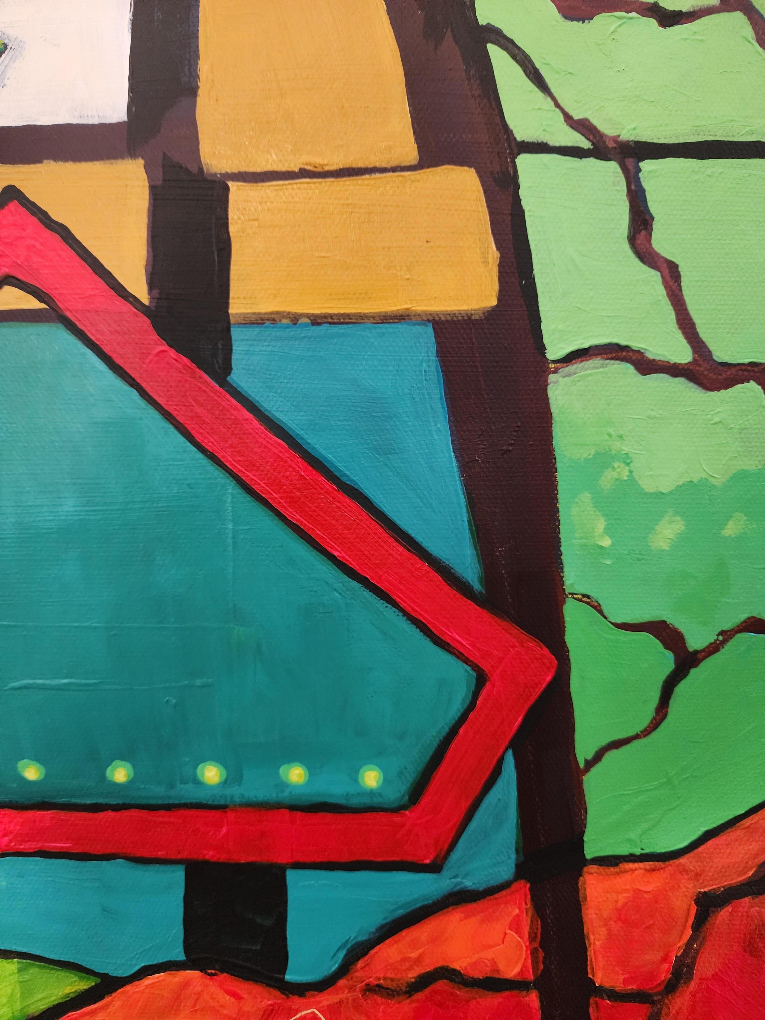 Painting Abstract Large Figurative Nature Rhino Africa Bold Showstopper Invest For Sale 17