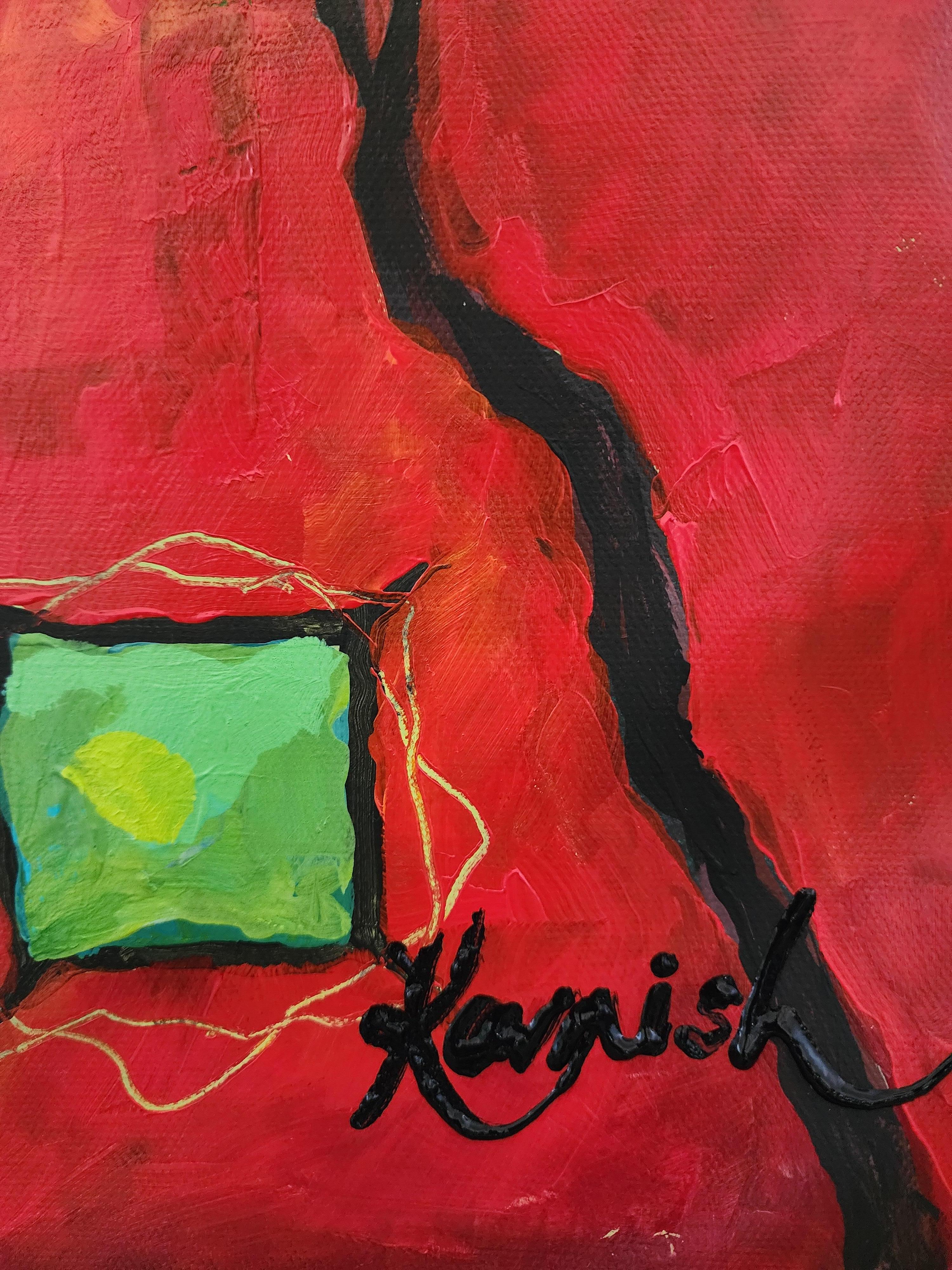 Painting Abstract Large Figurative Nature Rhino Africa Bold Showstopper Invest For Sale 1