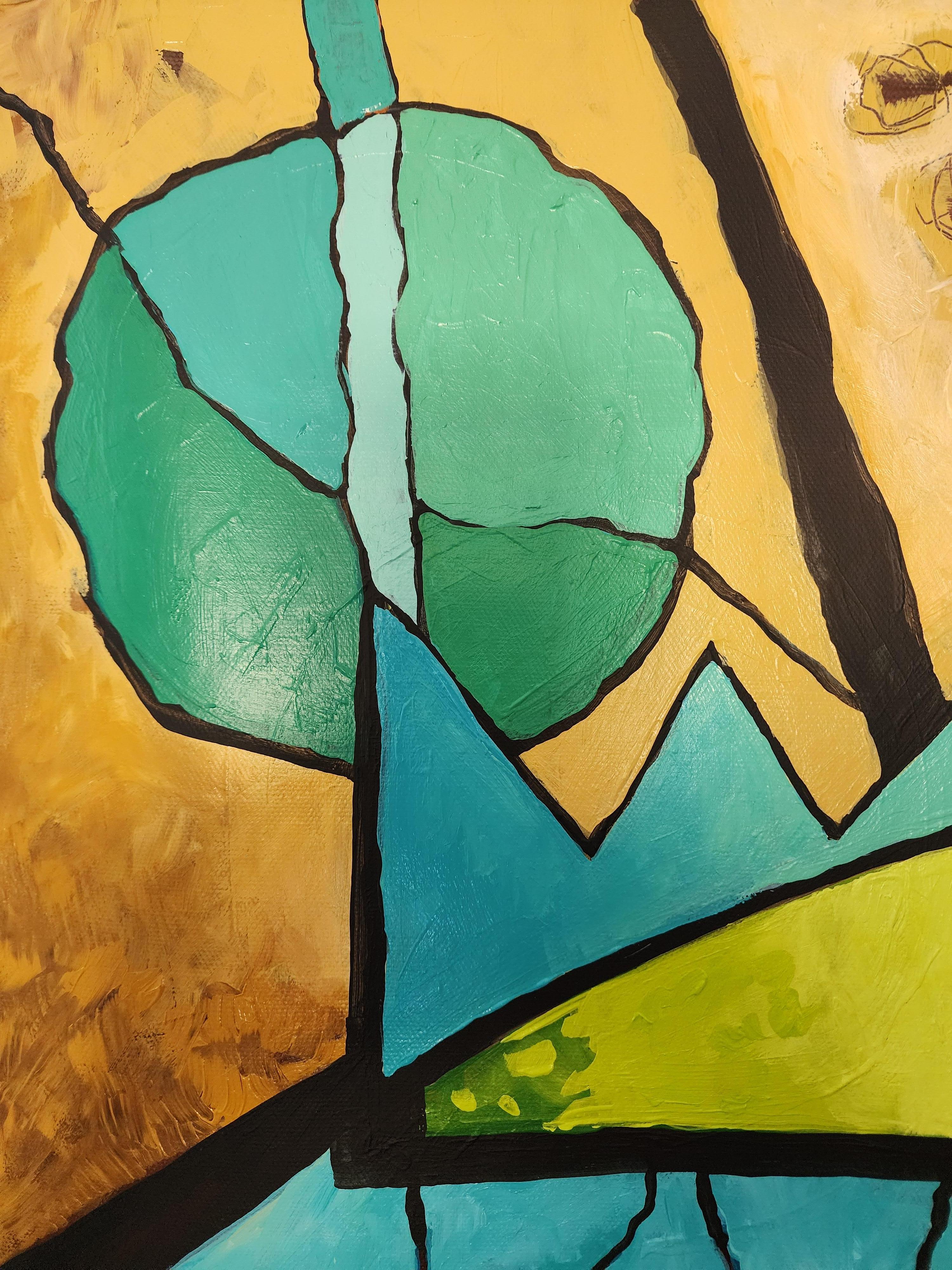 Painting Abstract Large Figurative Nature Rhino Africa Bold Showstopper Invest For Sale 4