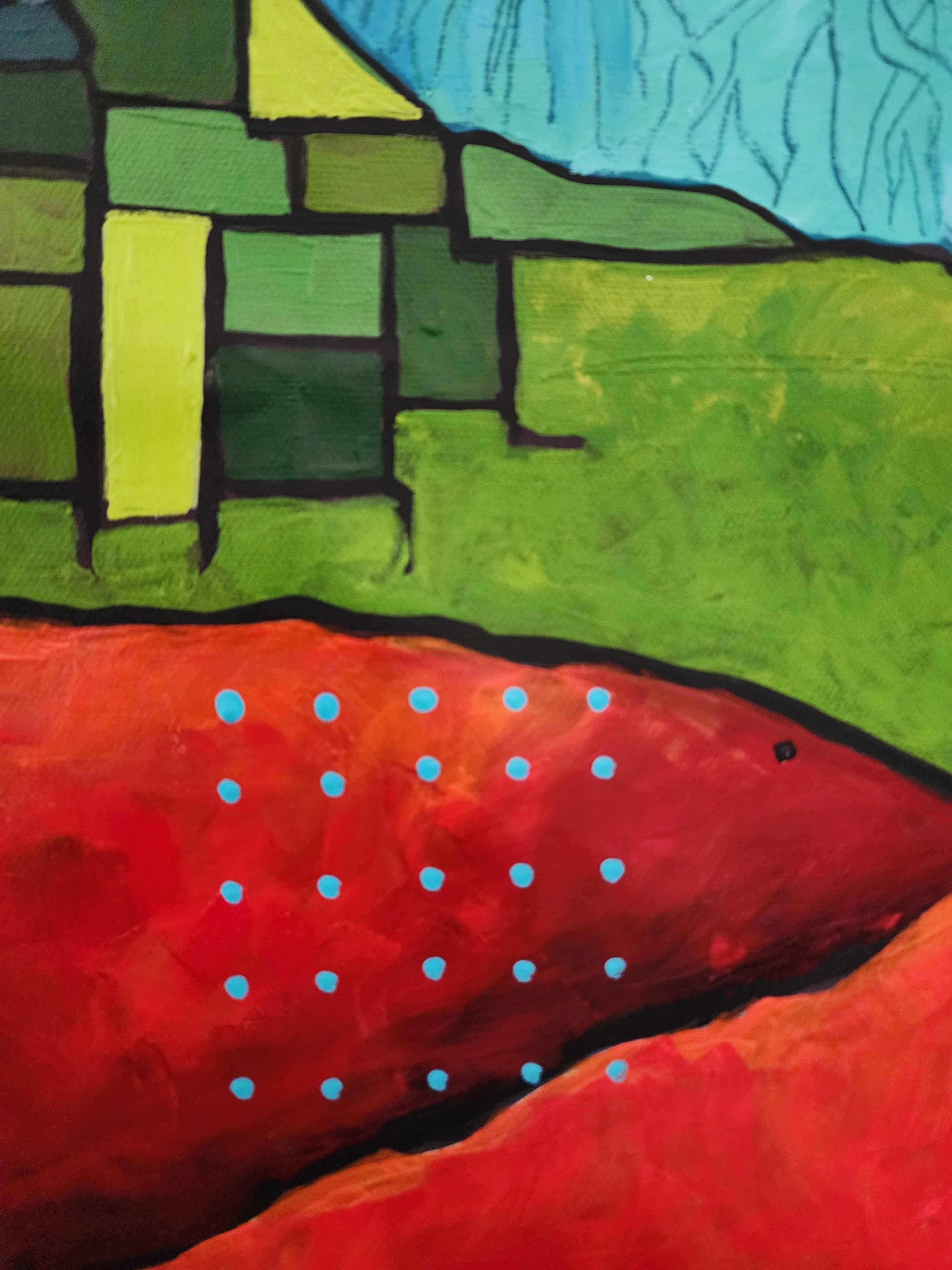 Painting Abstract Large Figurative Nature Rhino Africa Bold Showstopper Invest For Sale 6