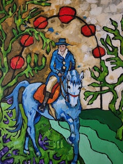 Painting Animal Equestrian Horse Modern Gold Contemporary Striking Invest Bold