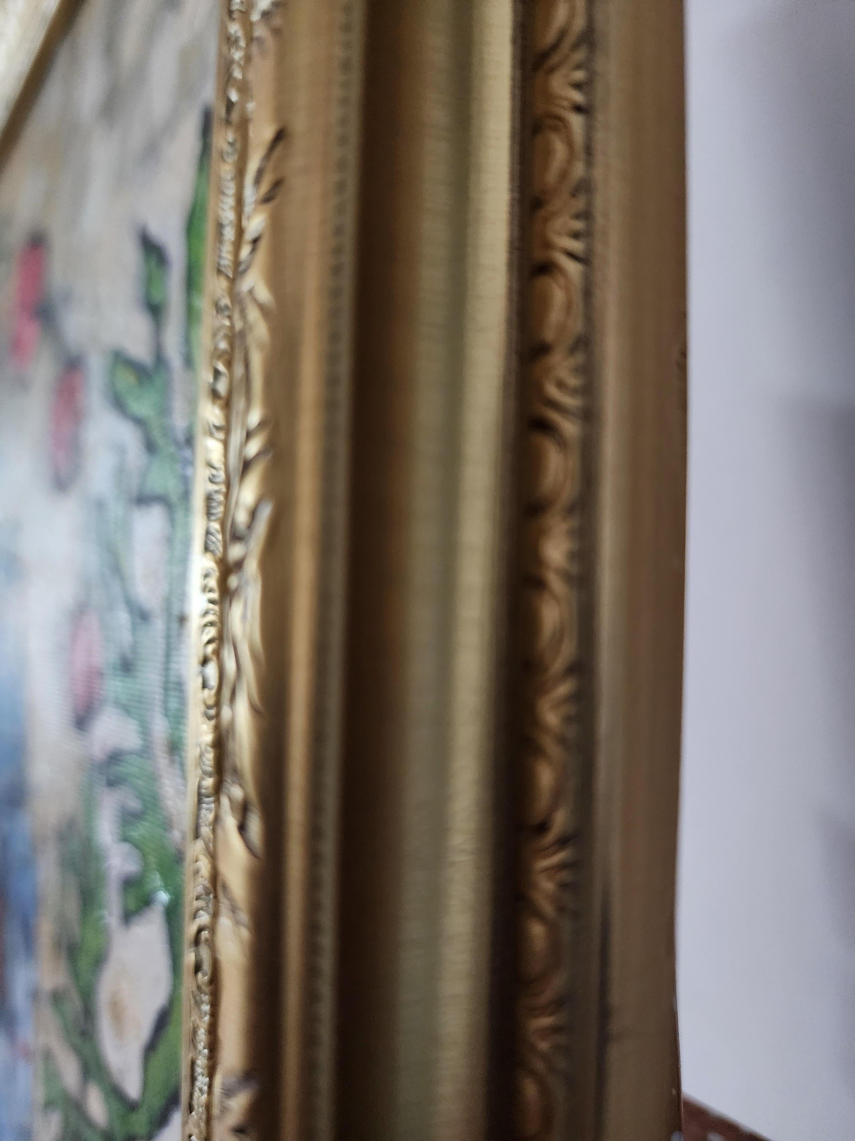 Gemälde Tier Reiter Pferd Modern Gold Zeitgenössisch Auffallend Investieren Kühn im Angebot 2