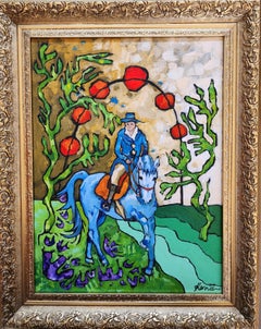 Painting Animal Equestrian Horse Modern Gold Contemporary Striking Invest Bold