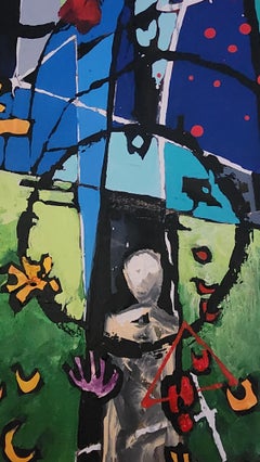 Peinture Animal Cheval Abstrait Nature Floral Unique Original Figurative Invest