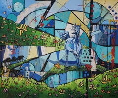 Painting Animal Horse Abstract Nature Floral Unique Original Figurative Invest