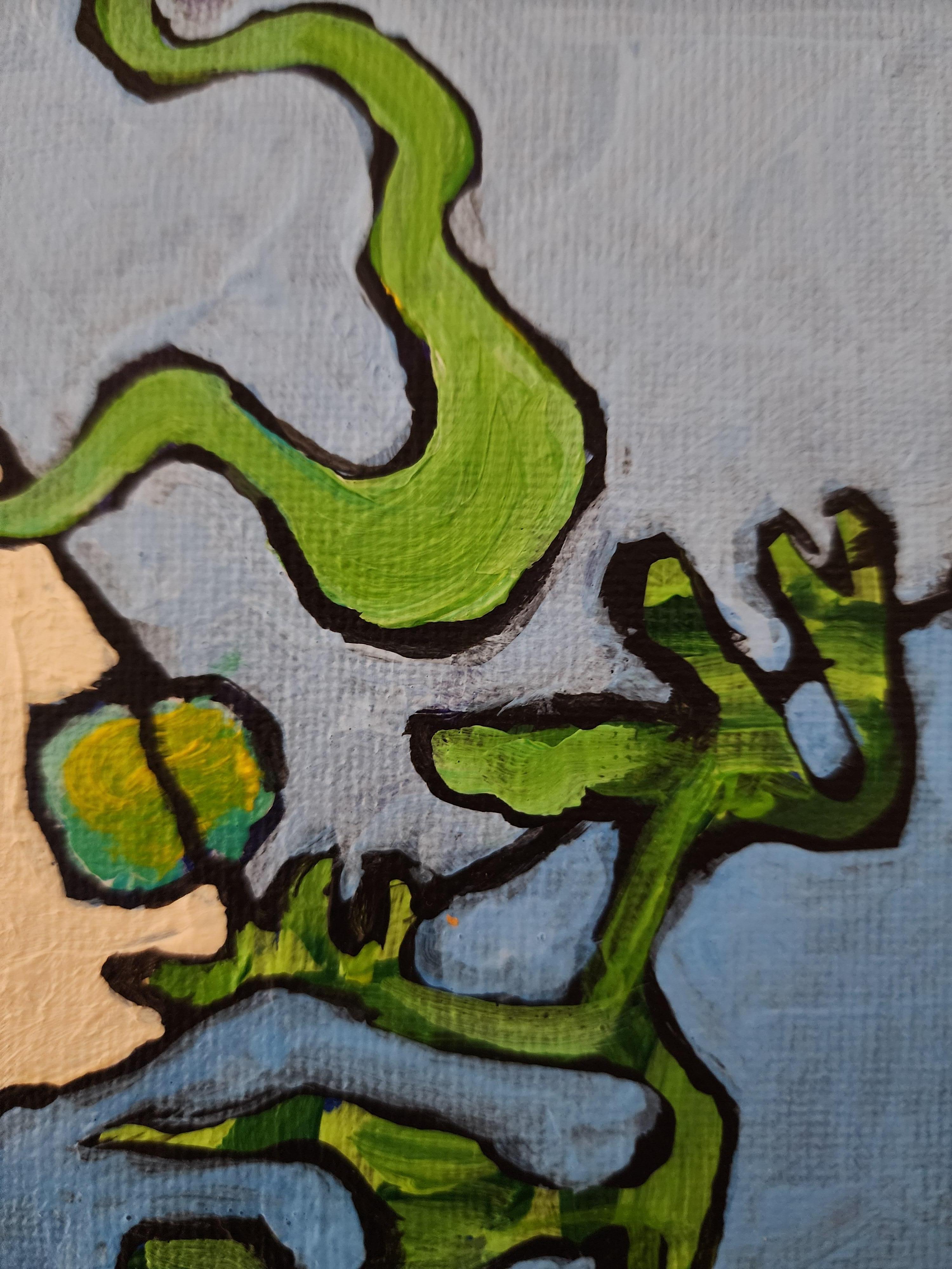 Gemälde Tier Pferd Modern Gold Zeitgenössisch Auffallend Investieren Kühn Friedlich im Angebot 8