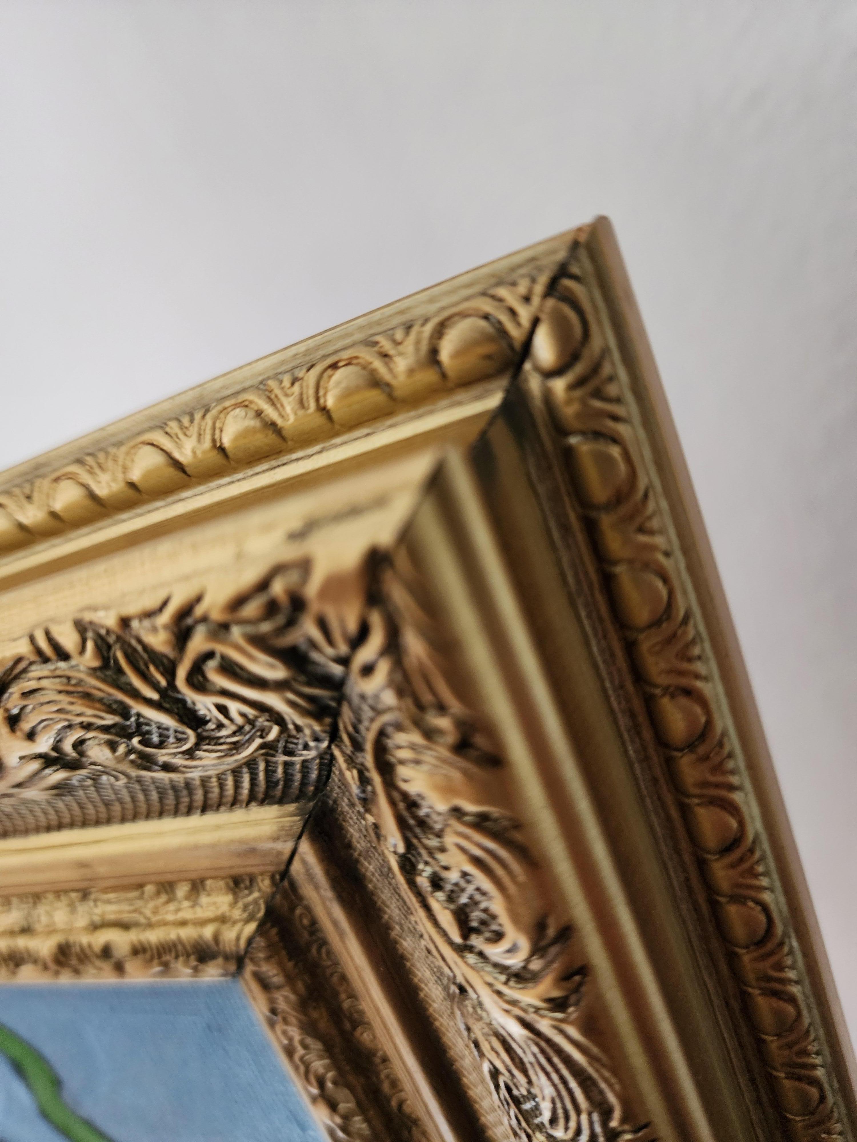 Gemälde Tier Pferd Modern Gold Zeitgenössisch Auffallend Investieren Kühn Friedlich im Angebot 1