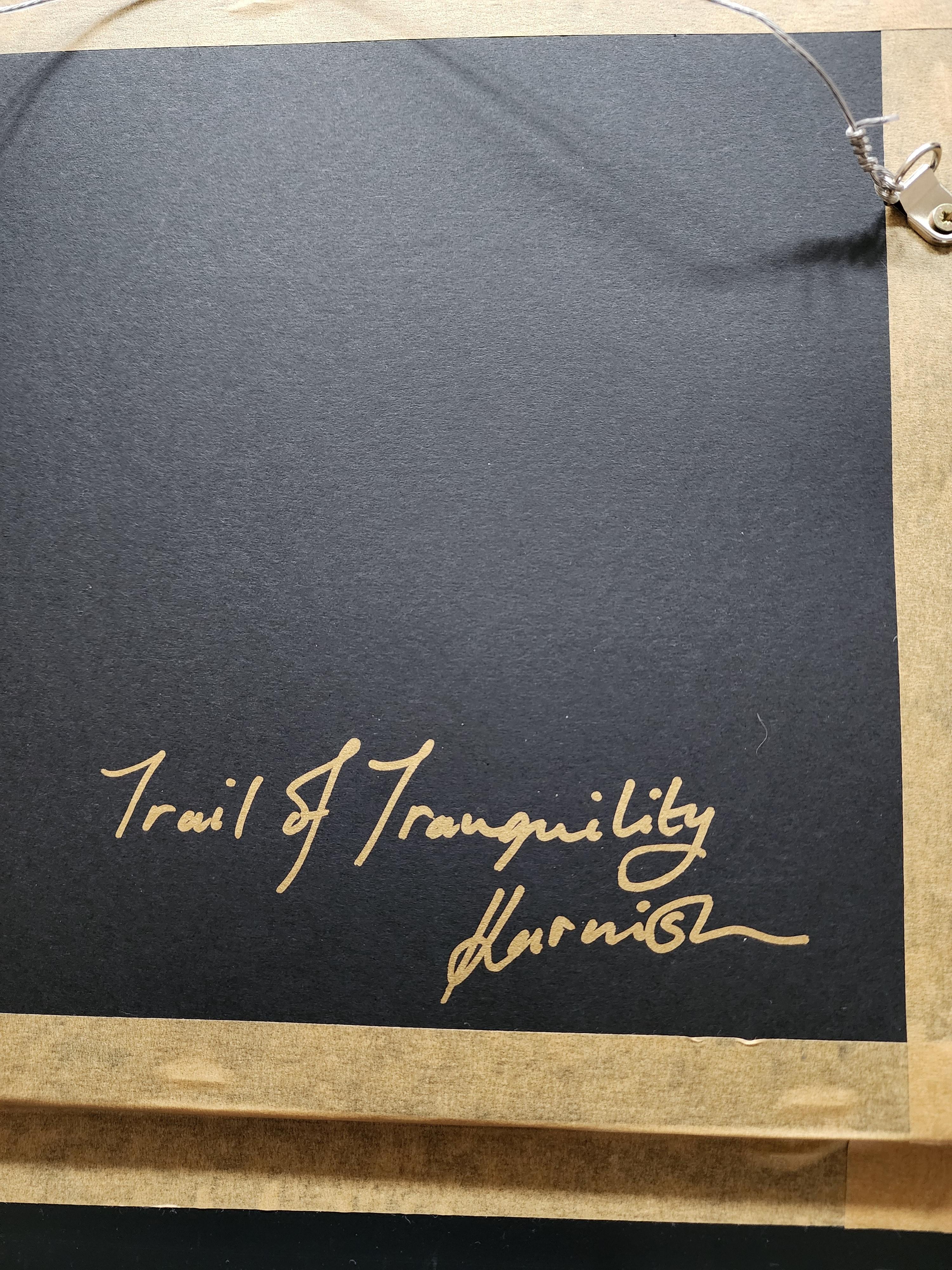 Gemälde Tier Pferd Modern Gold Zeitgenössisch Auffallend Investieren Kühn Friedlich im Angebot 3