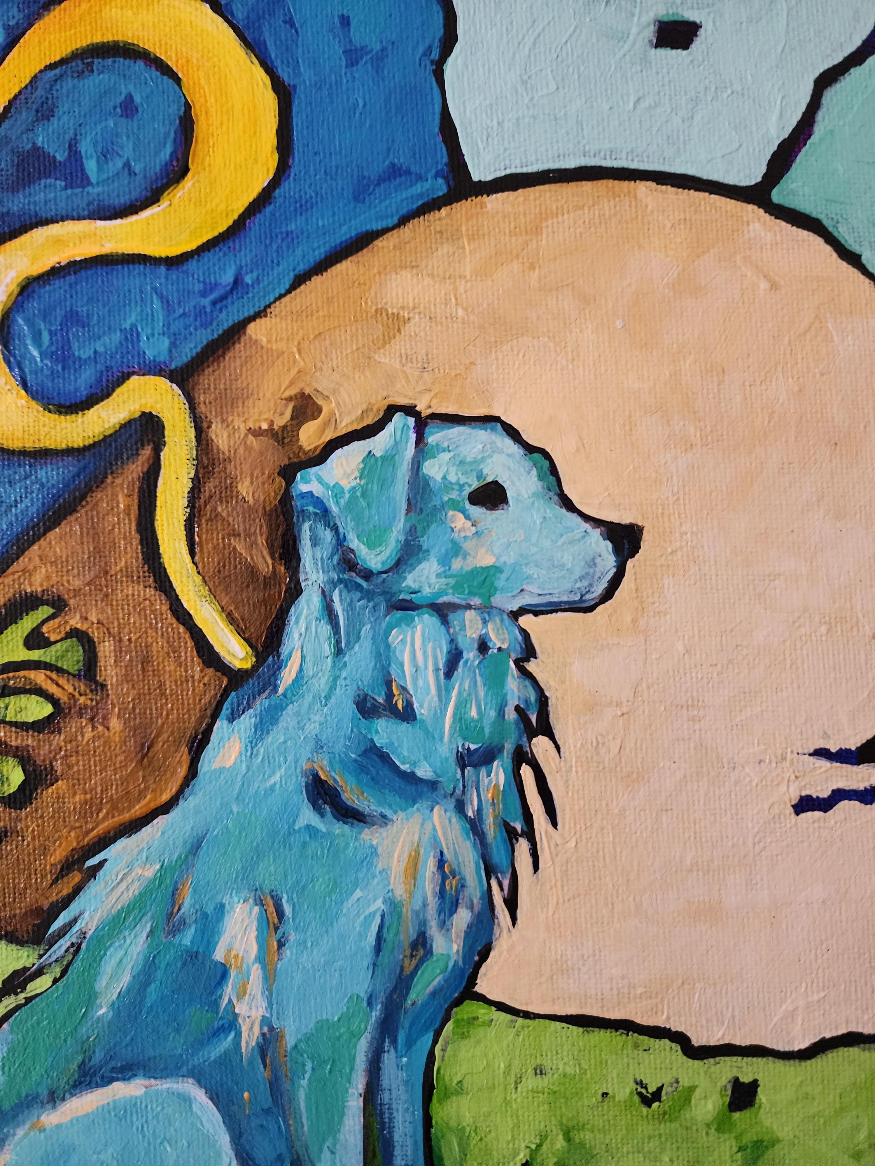 Titre : Sunbeam Serenity

Peinture Chien Bleu Classique Or Contemporain Nature Abstrait Sérénité Investir Joie

Cette peinture forme une partie d'une série d'œuvres d'art intitulée BLUE. J'ai emprunté aux peintures animalières classiques d'autrefois