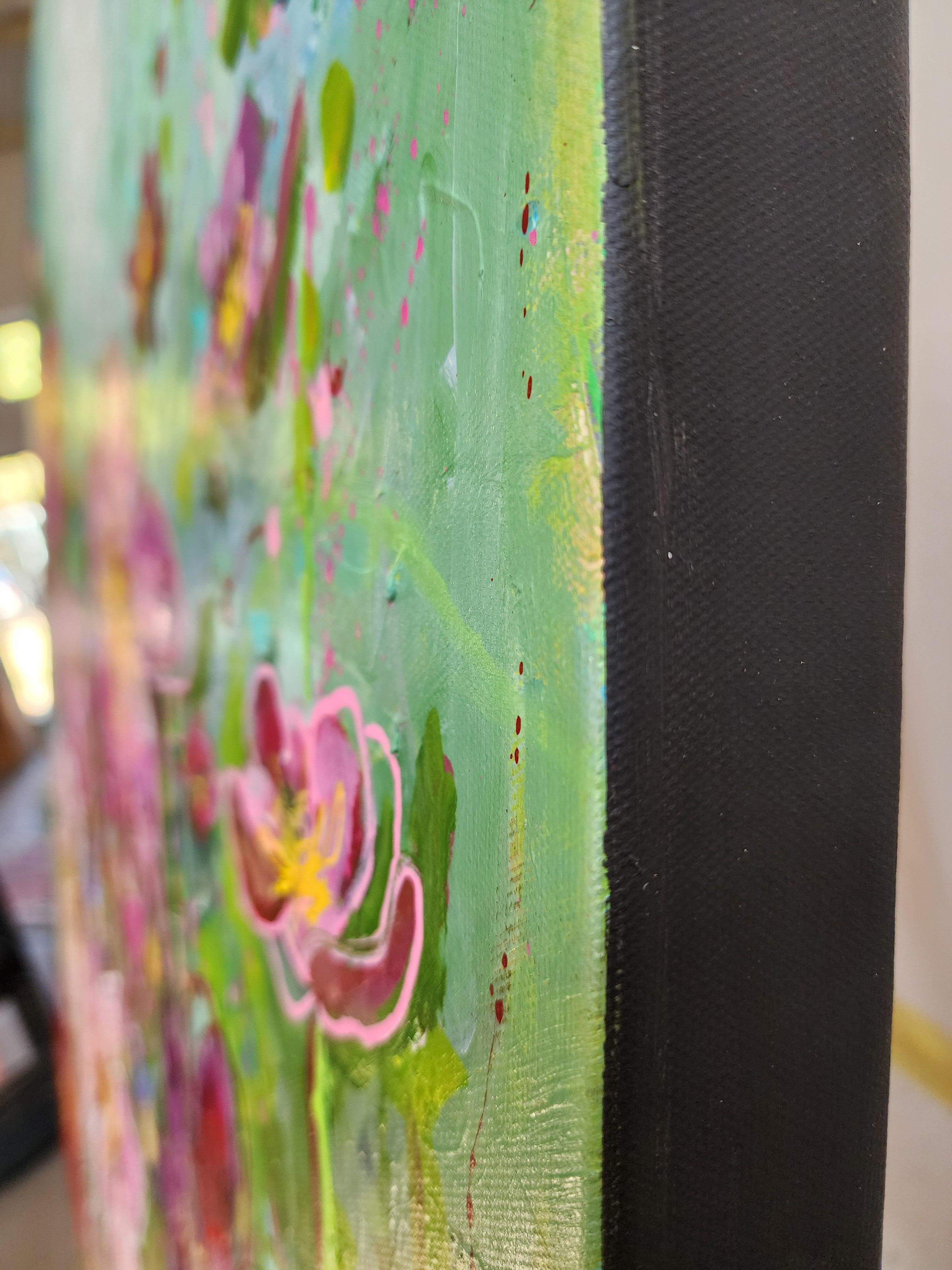 Pintura Floral Naturaleza Muerta Colorido Llamativo Inversión Libre Paisaje Abstracto en venta 8
