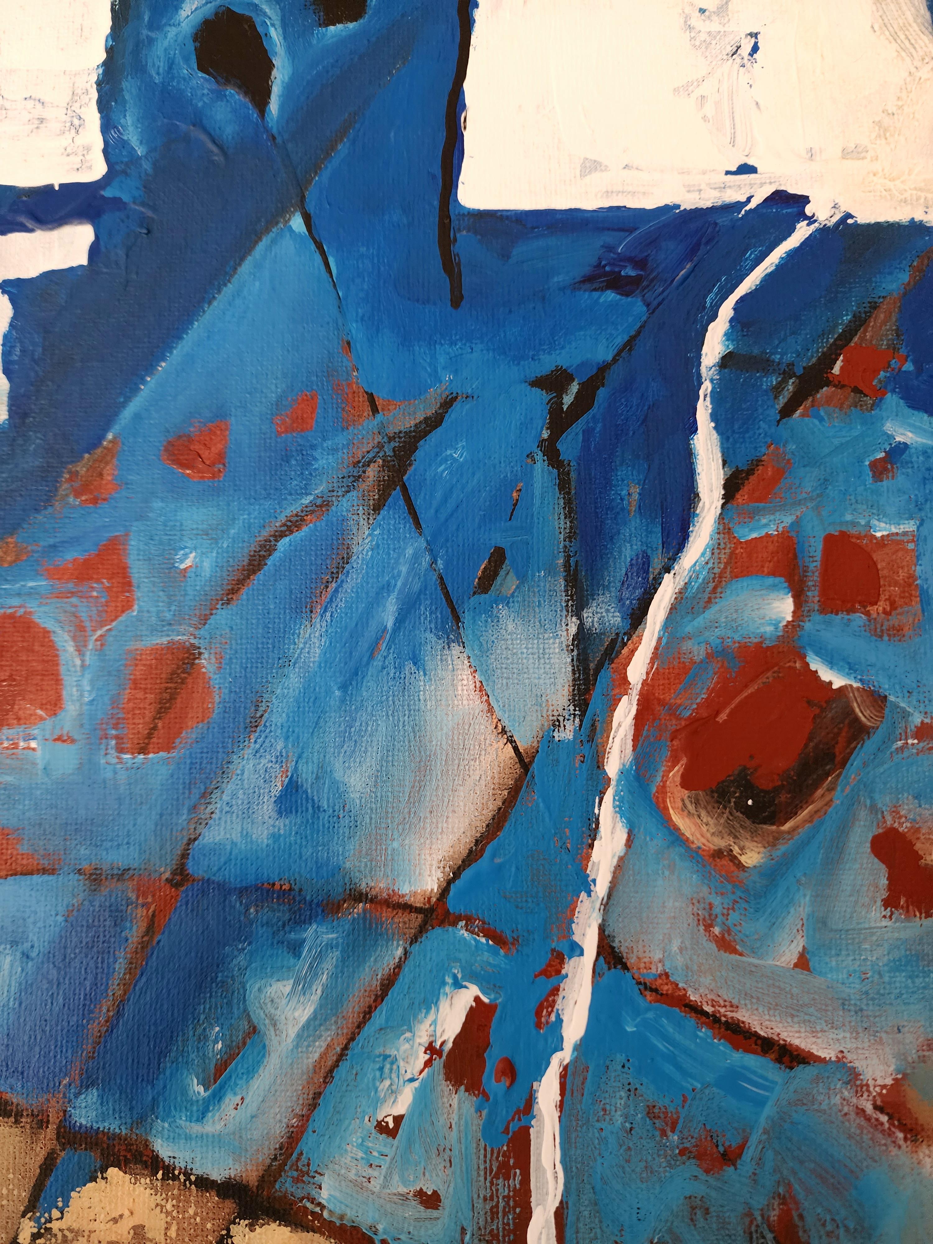 Painting Large Abstract Figures Animal Nature Soulful Earthy Calm Modern Bold For Sale 2