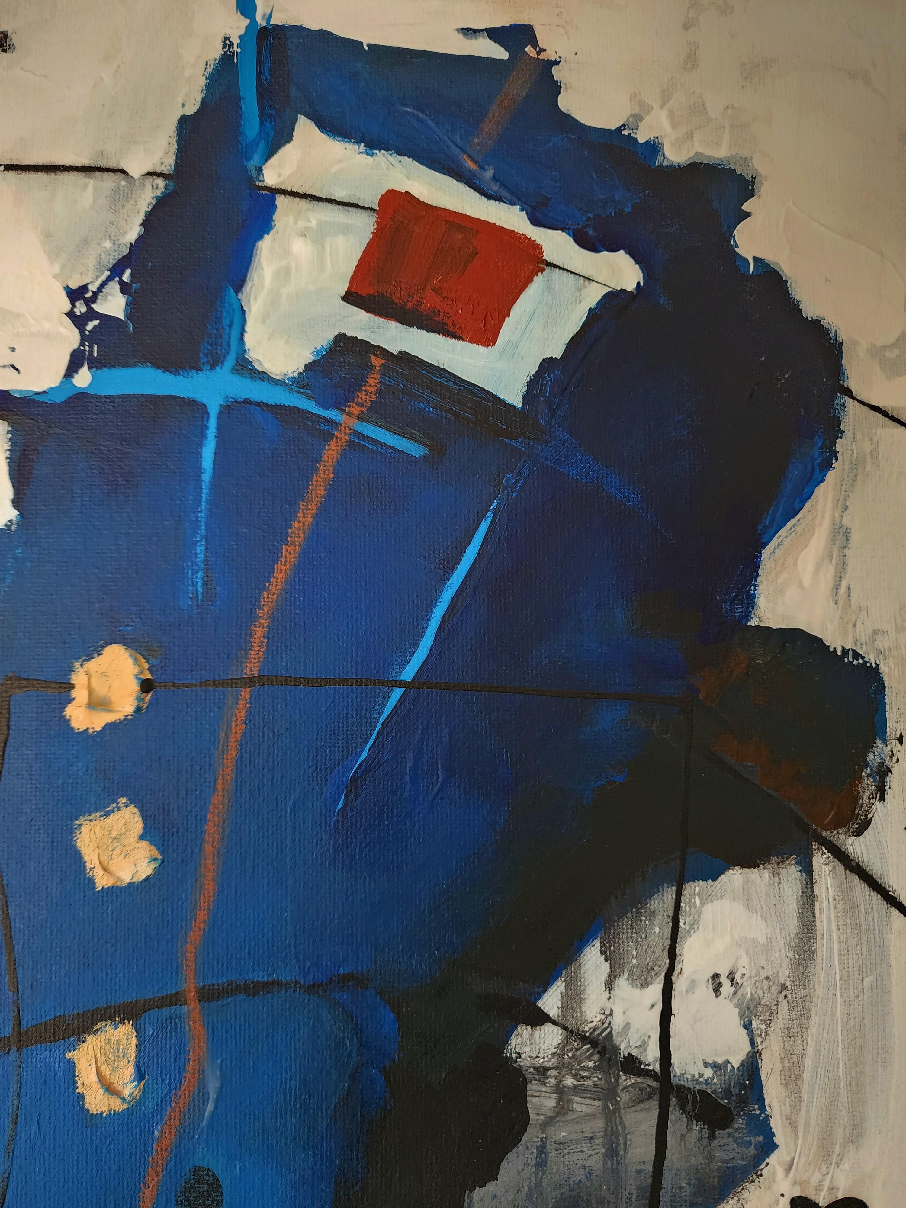 Painting Large Abstract Figures Animal Nature Soulful Earthy Calm Modern Bold For Sale 3
