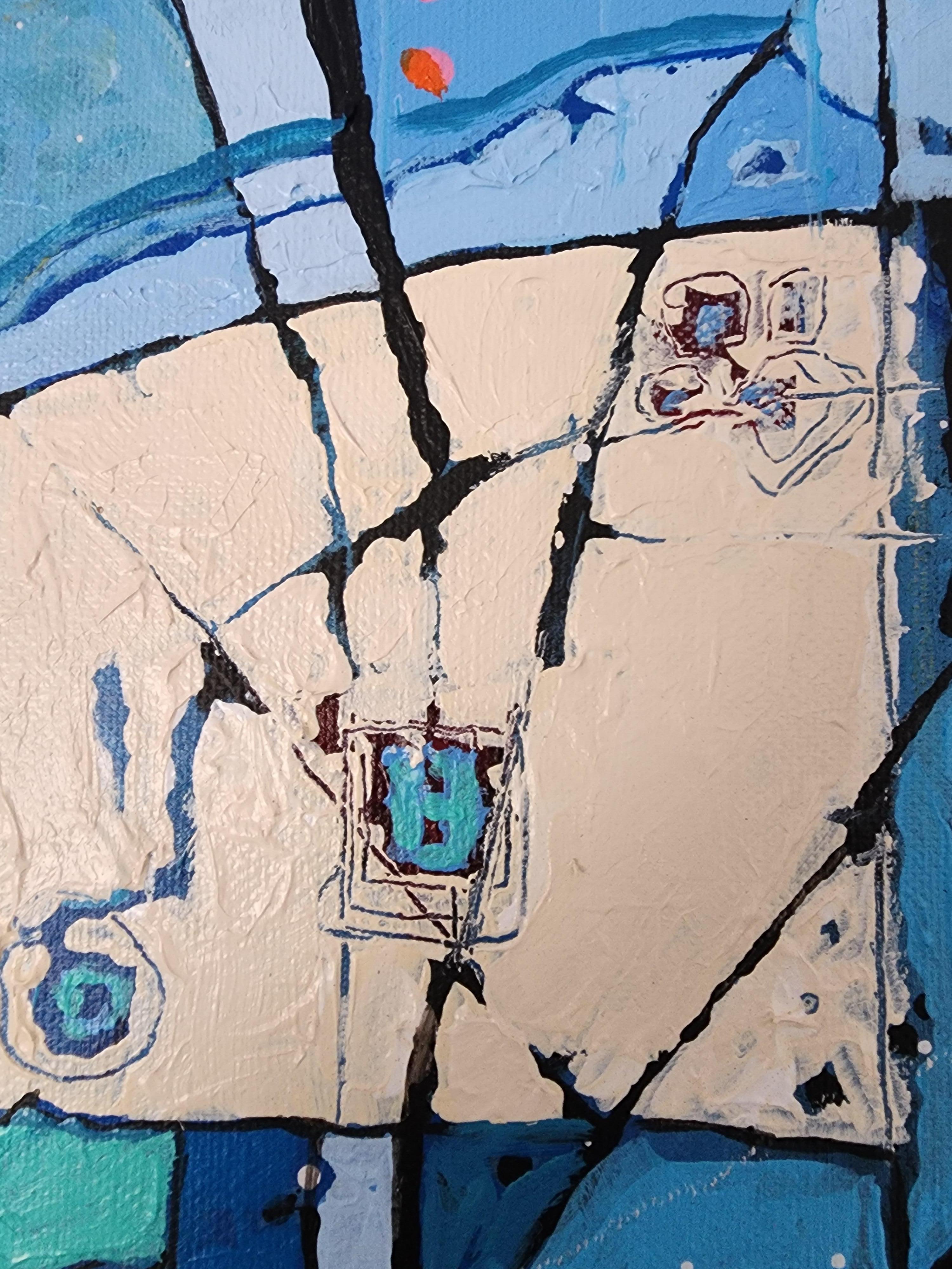 Pittura, Moderno, Astratto, Colorato, Contemporaneo, Investire, Opera d'arte, Originale - Abstract Painting Grigio di Karnish Art