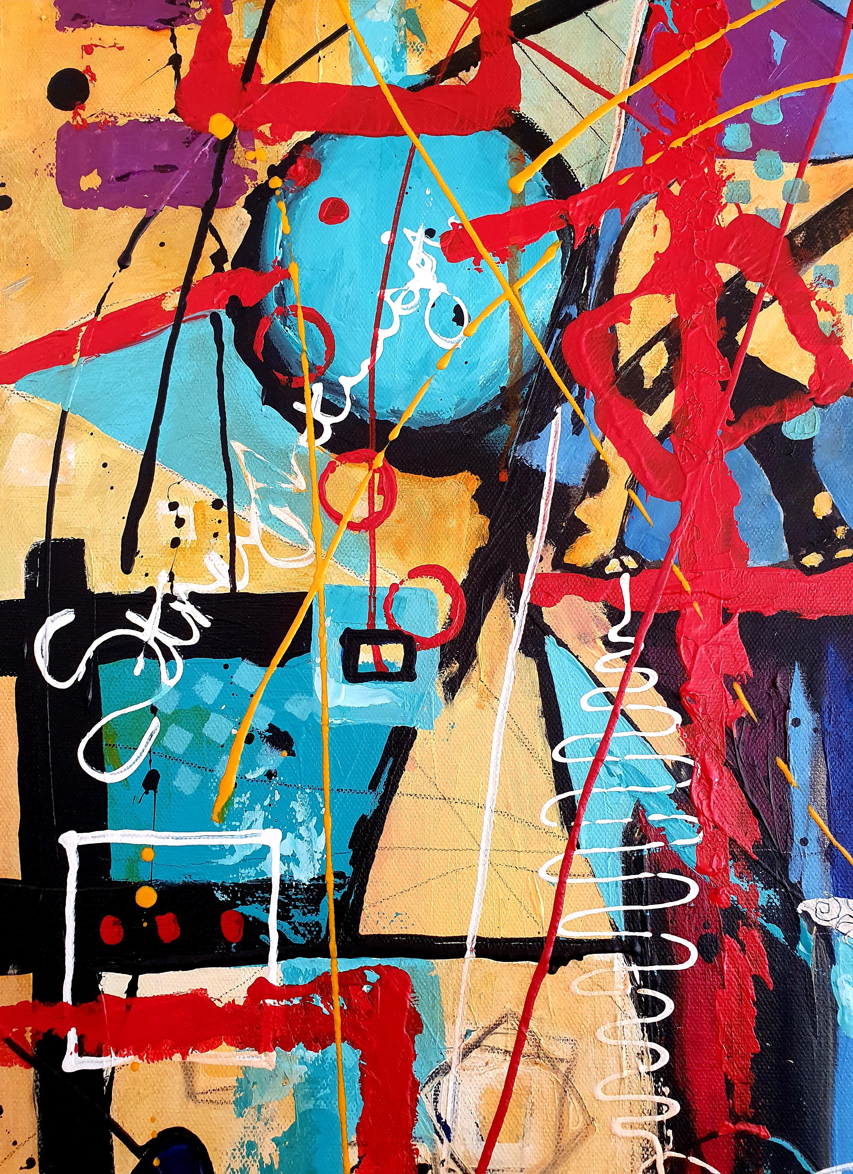Painting, Modern, Abstract, Colorful, Contemporary, Invest, Artwork, Original For Sale 1