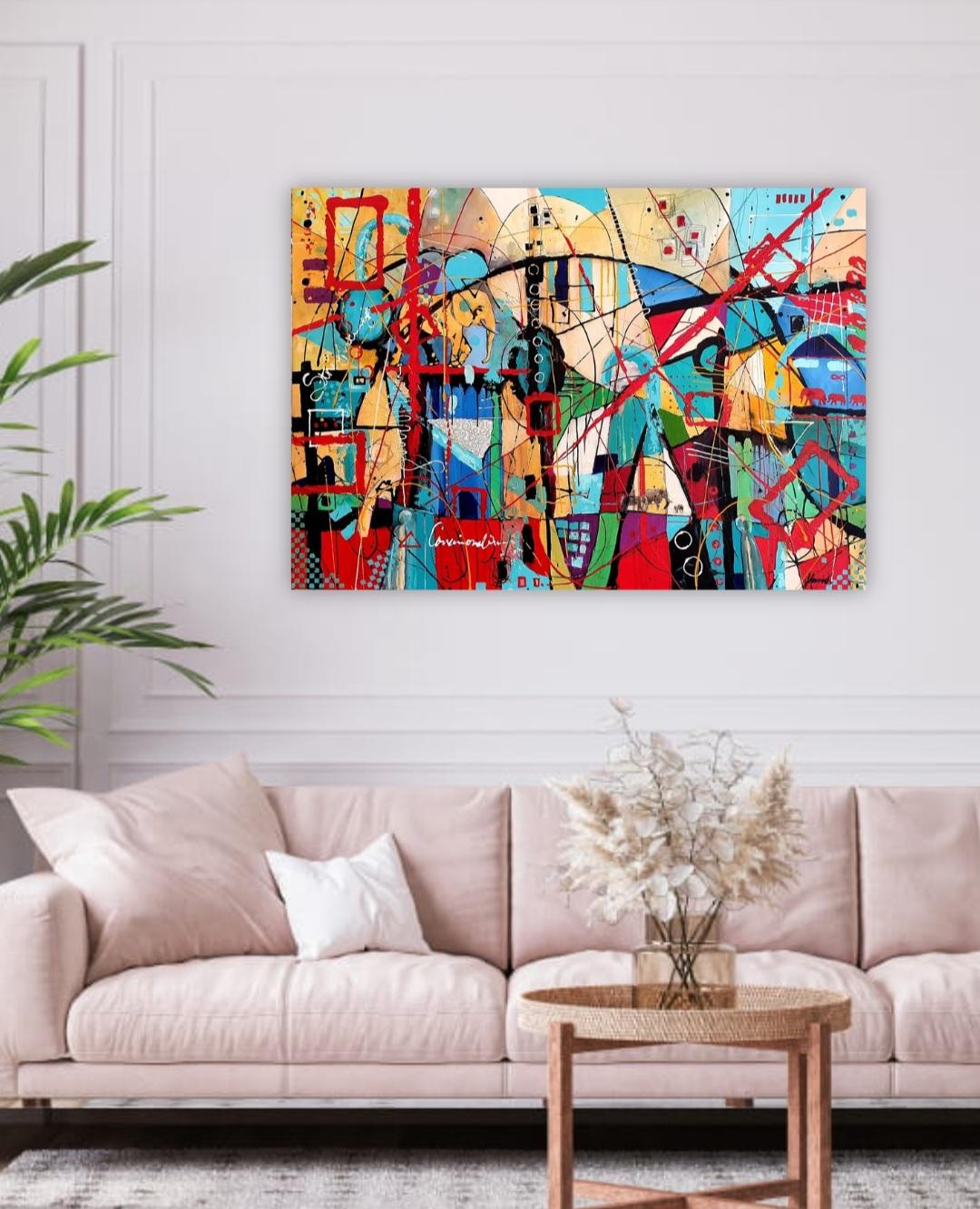 Painting, Modern, Abstract, Colorful, Contemporary, Invest, Artwork, Original For Sale 2