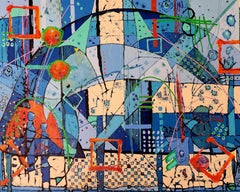 Pittura, Moderno, Astratto, Colorato, Contemporaneo, Investire, Opera d'arte, Originale