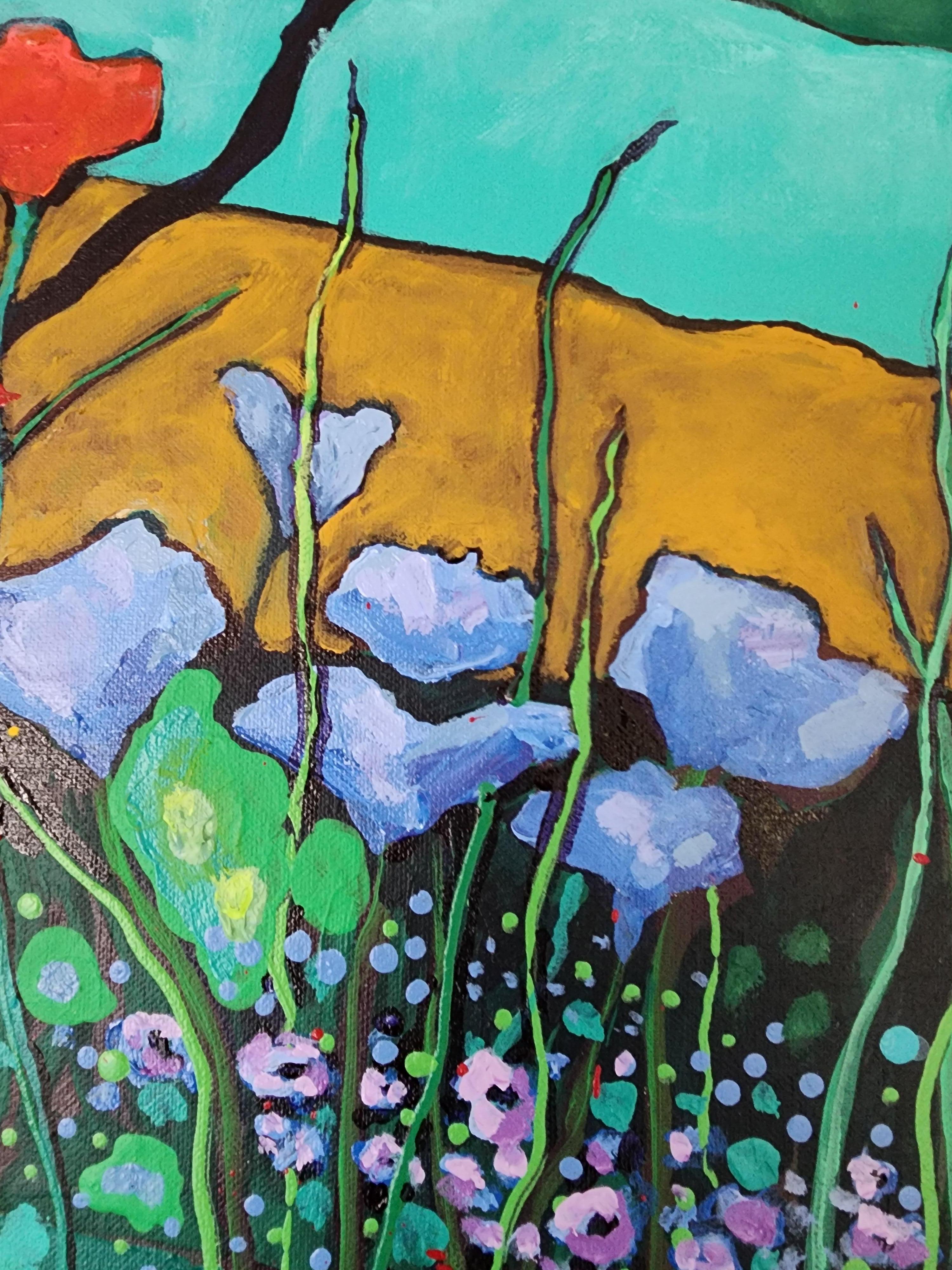 Pops of Poppies Landscape Floral Colorful Flowers Nature Mother Earth en vente 4