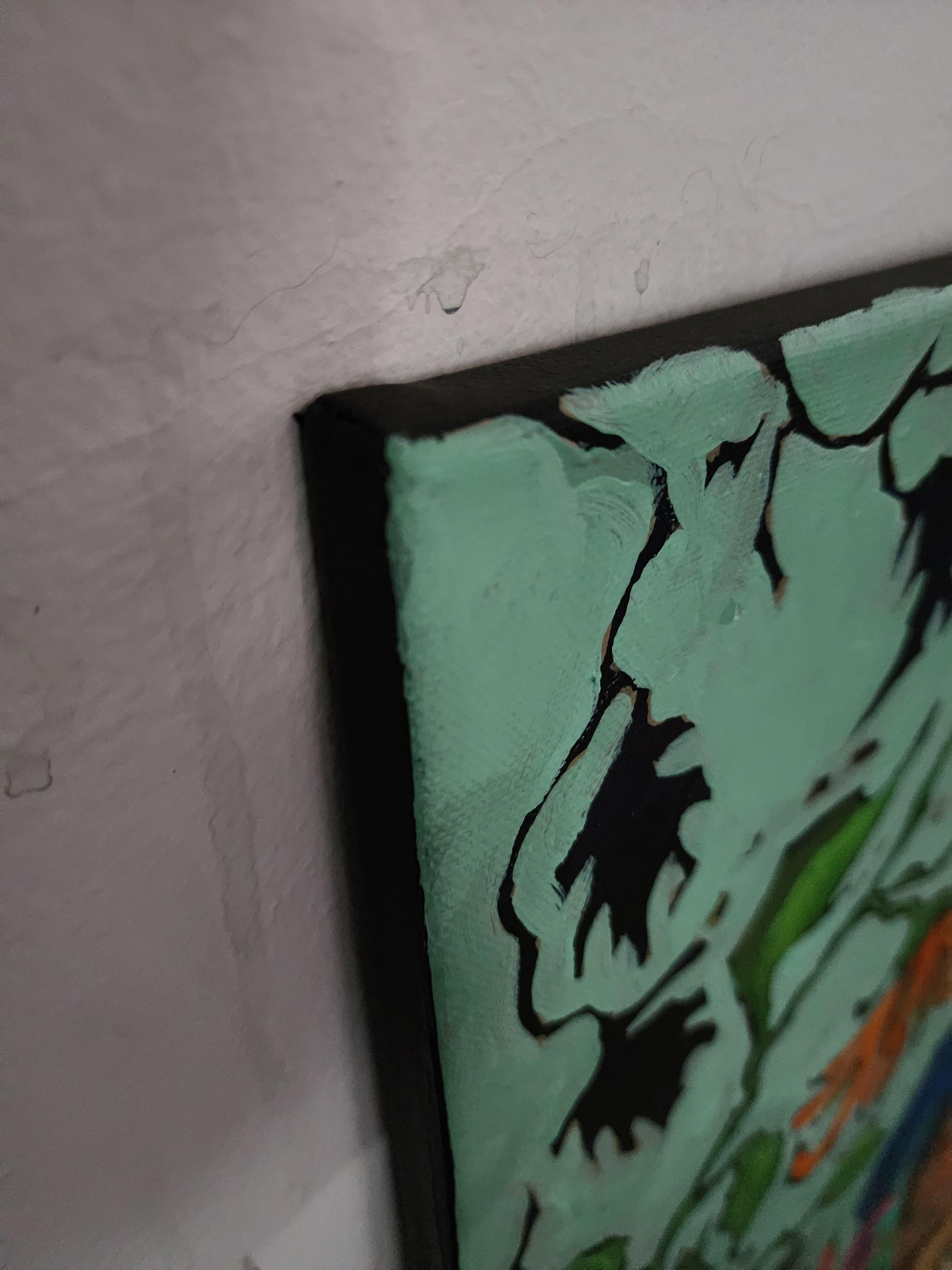Retrato Pintura Atrevida Sabiduría Maximalismo Declaración Contemporáneo Abstracto Flor en venta 7