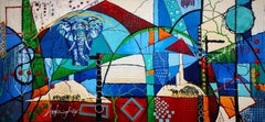 Prosperous One - Extra Large Africa Elephant Nature Invest Color Bold Abstract