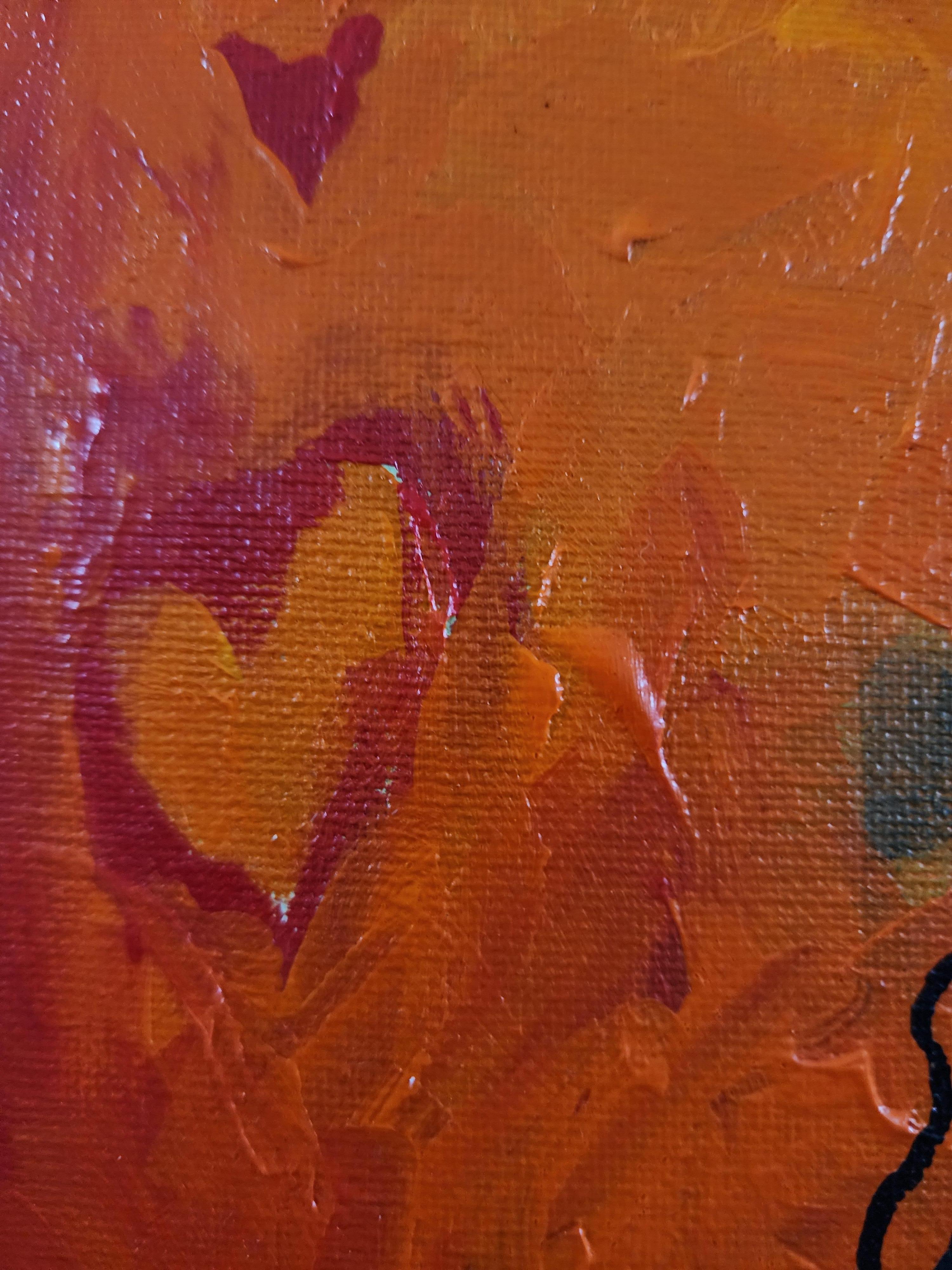 Erneuerung - Gemälde Diptychon Abstrakt Zeitgenössisch Fett Blau Grün Flora Einzigartig im Angebot 2